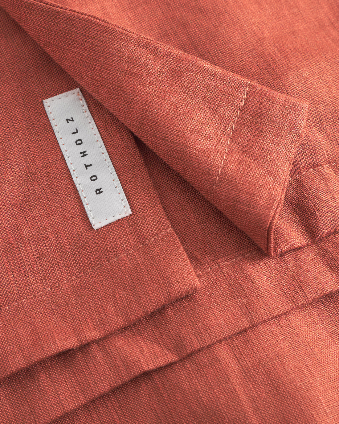 Red bowling shirt made from 100% organic cotton by Rotholz