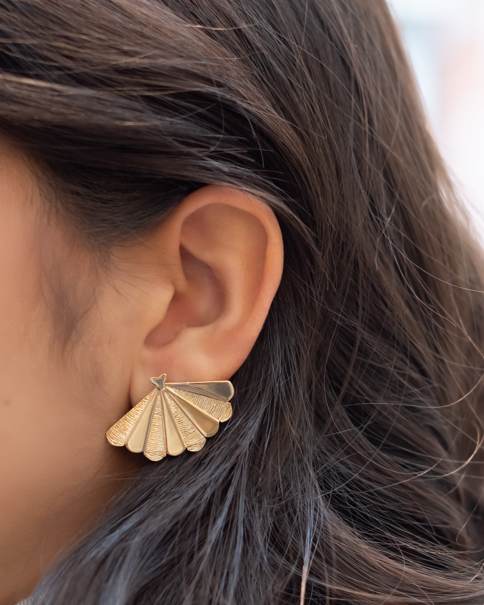 Grandes boucles d'oreilles coquillage SANTIAGO