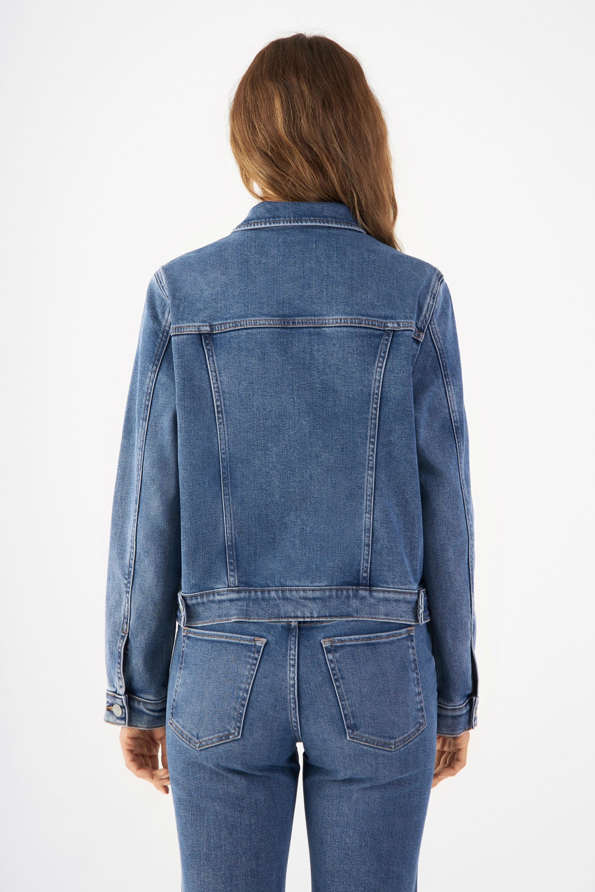 Blaue Jeansjacke CALLISTO aus Lyocell & Baumwolle von Dawn Denim