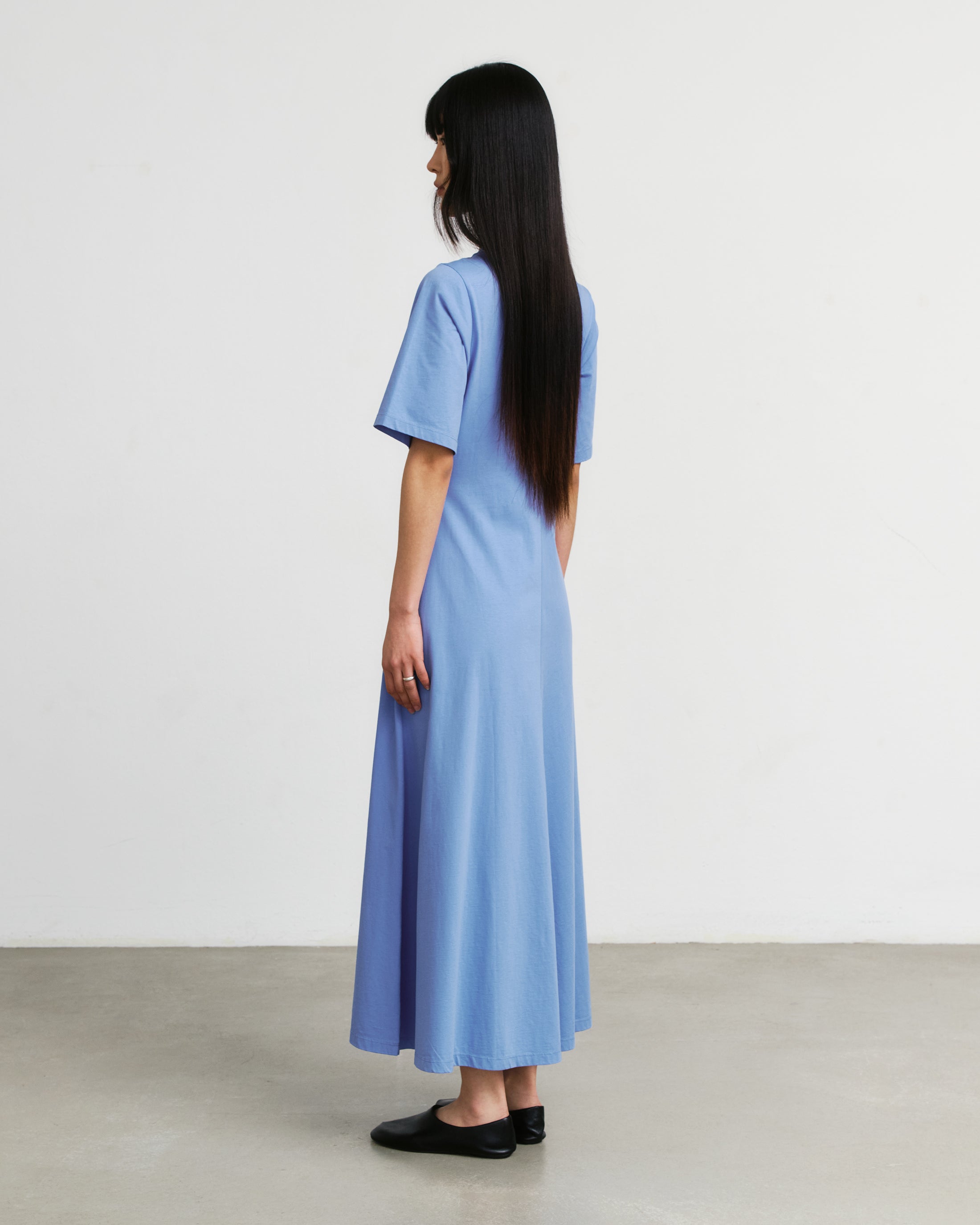 Robe bleue en coton 100 % biologique de Rotholz