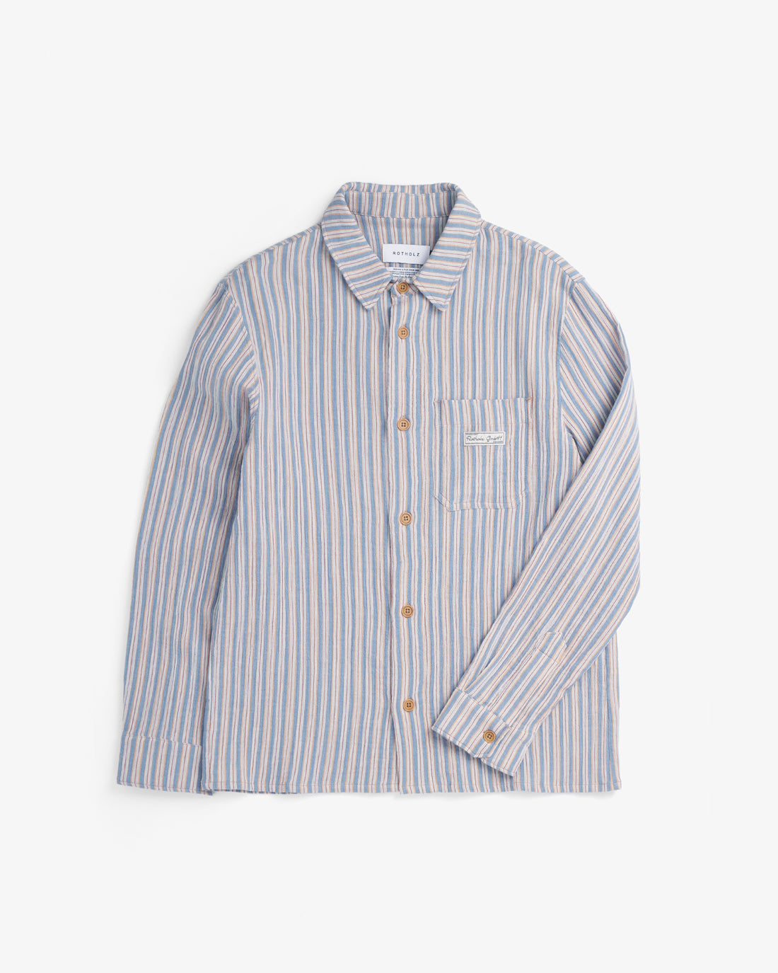 Striped shirt made of 100% organic cotton by Rotholz