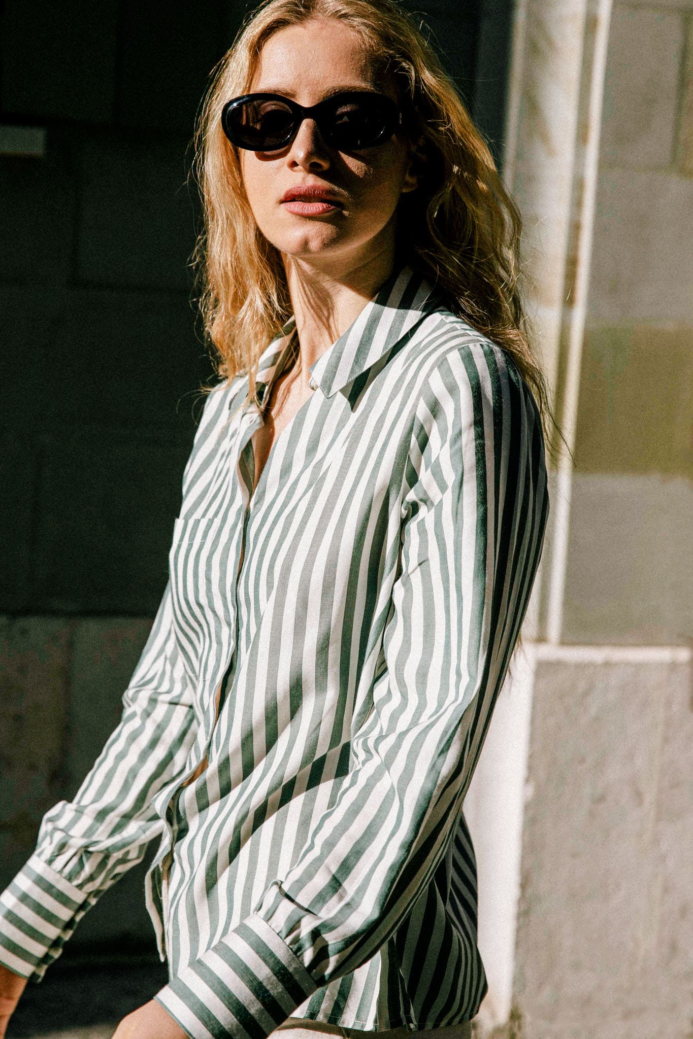 Green blouse Kauri made of 100% Tencel by Avani