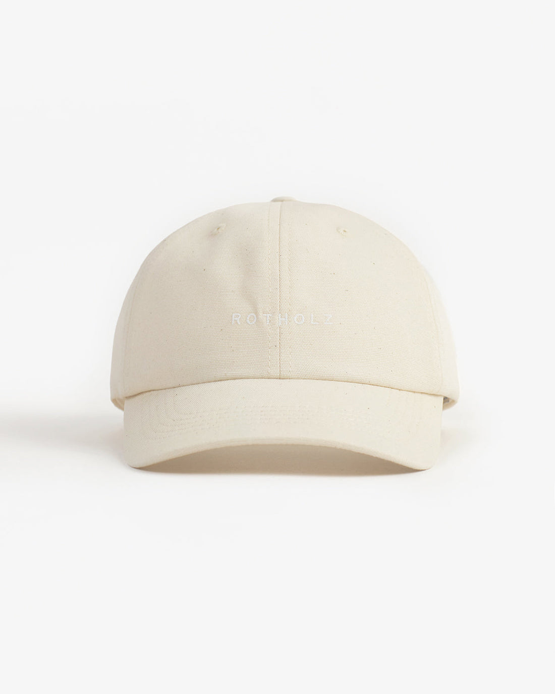 Casquette Dad de couleur crème en coton 100% biologique de Rotholz