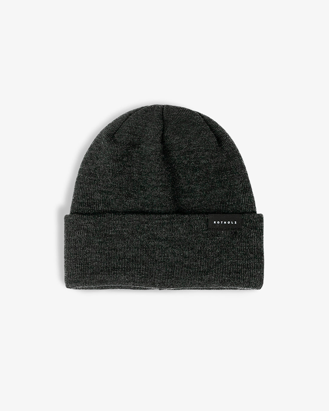 Black classic hat made of 100% organic merino wool by Rotholz