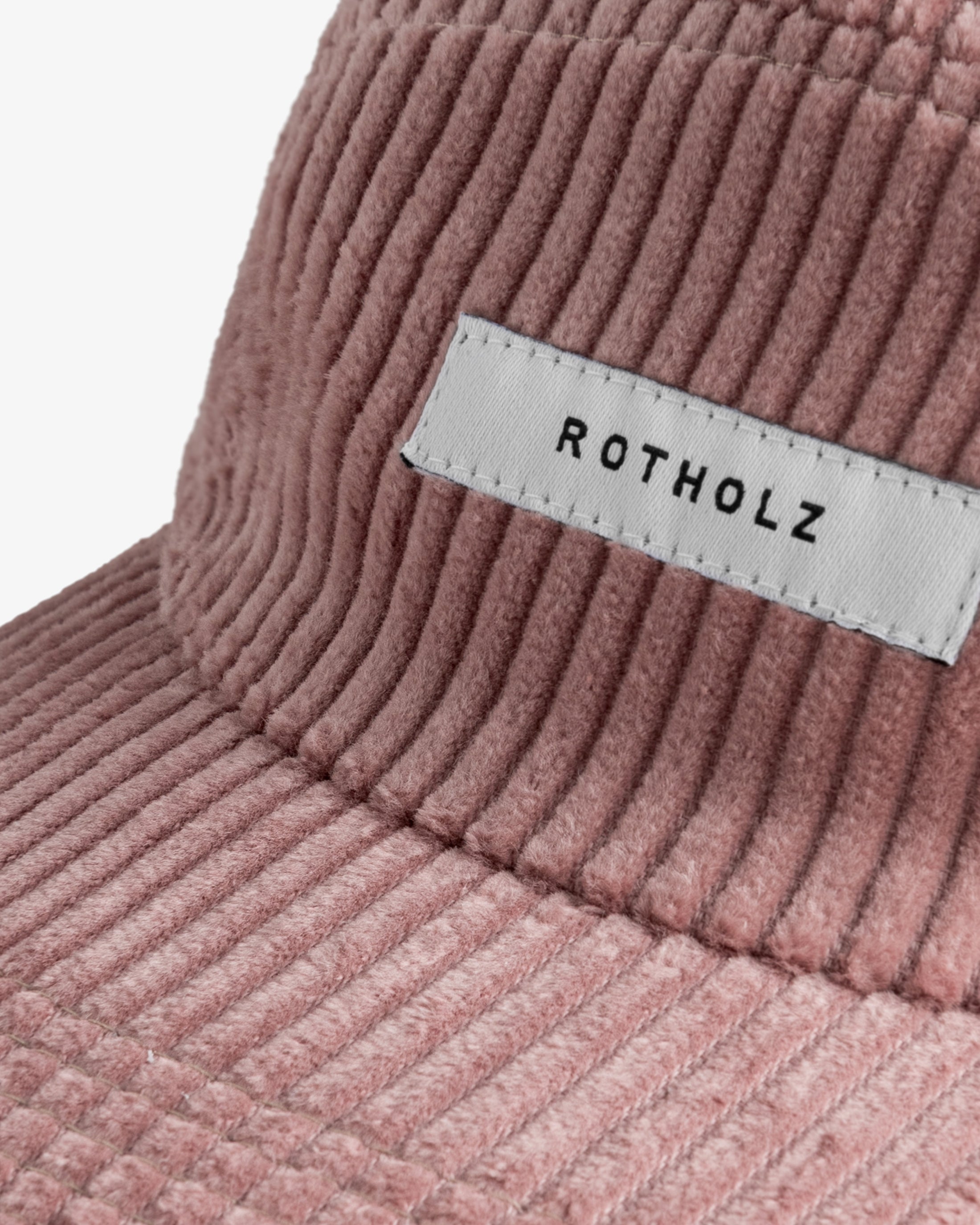 Pinke Cap Cord 5-Panel aus Bio-Baumwolle von Rotholz