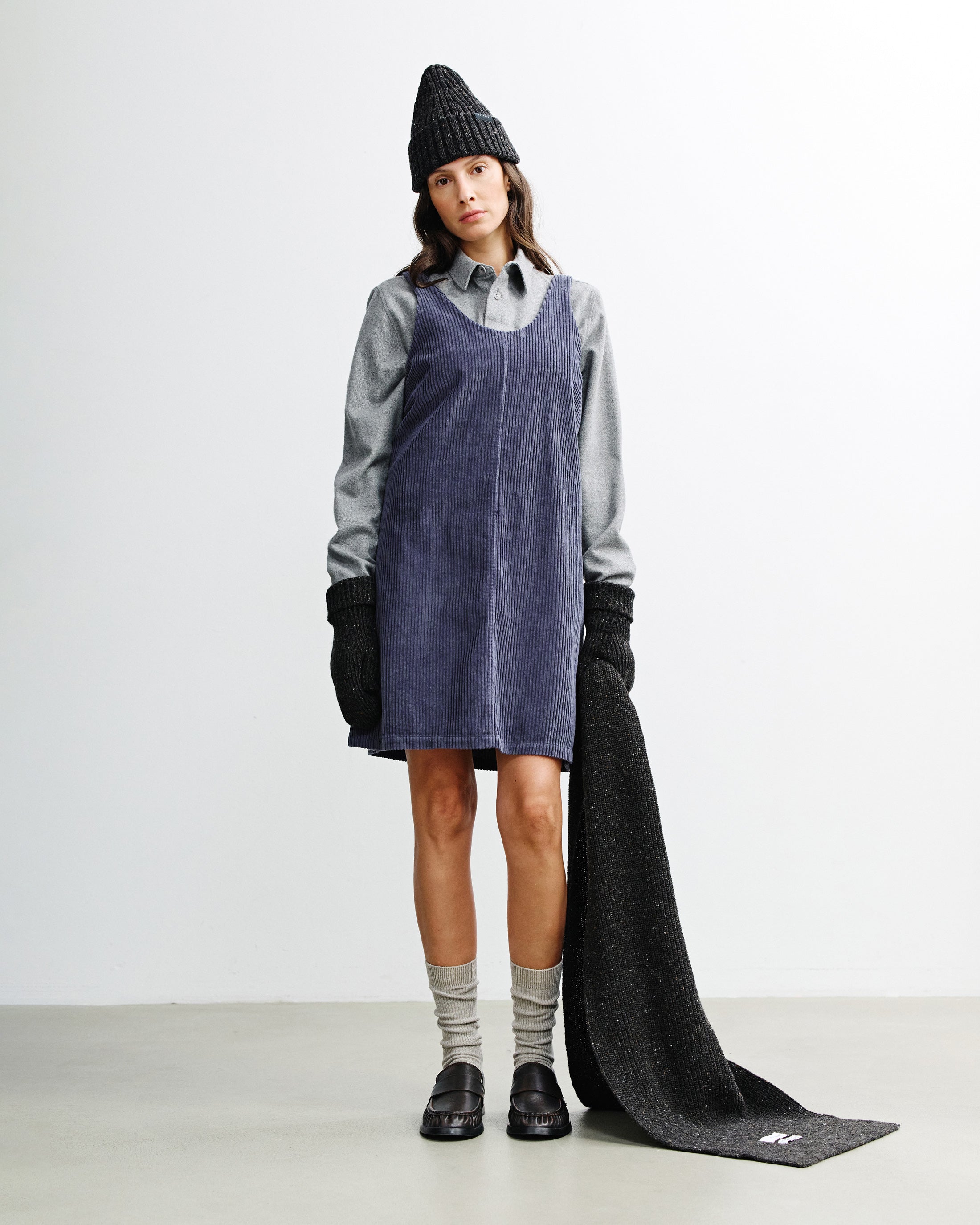 Blaues Kleid Cord aus Bio-Baumwolle von Rotholz
