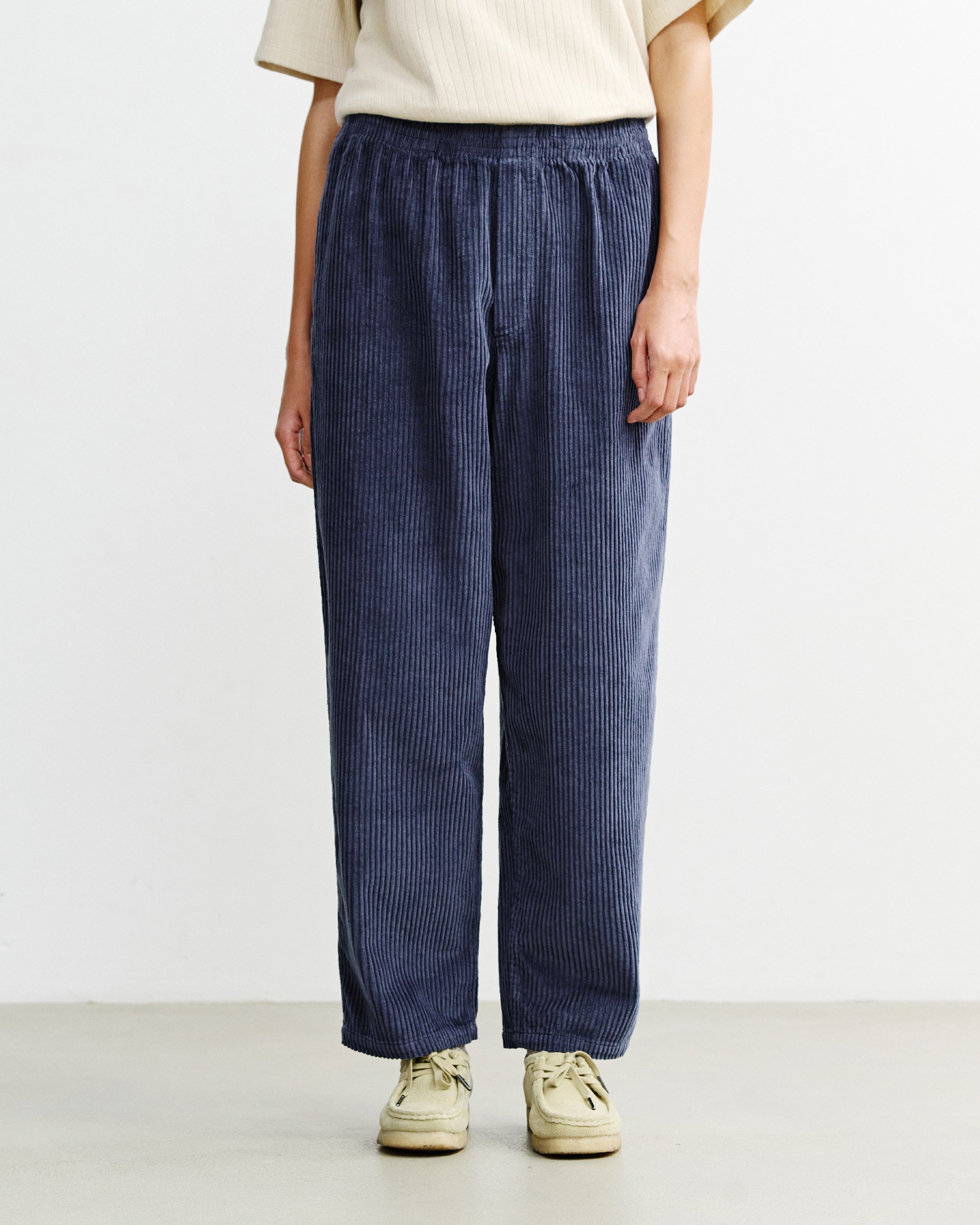 Blaue Cordhose Weit aus Bio-Baumwolle von Rotholz