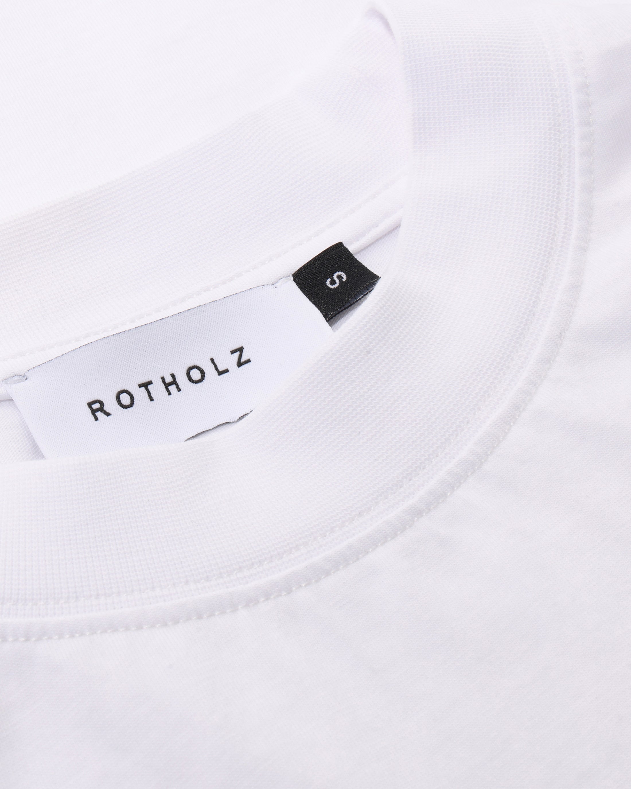 T-shirt blanc en coton biologique par Rotholz
