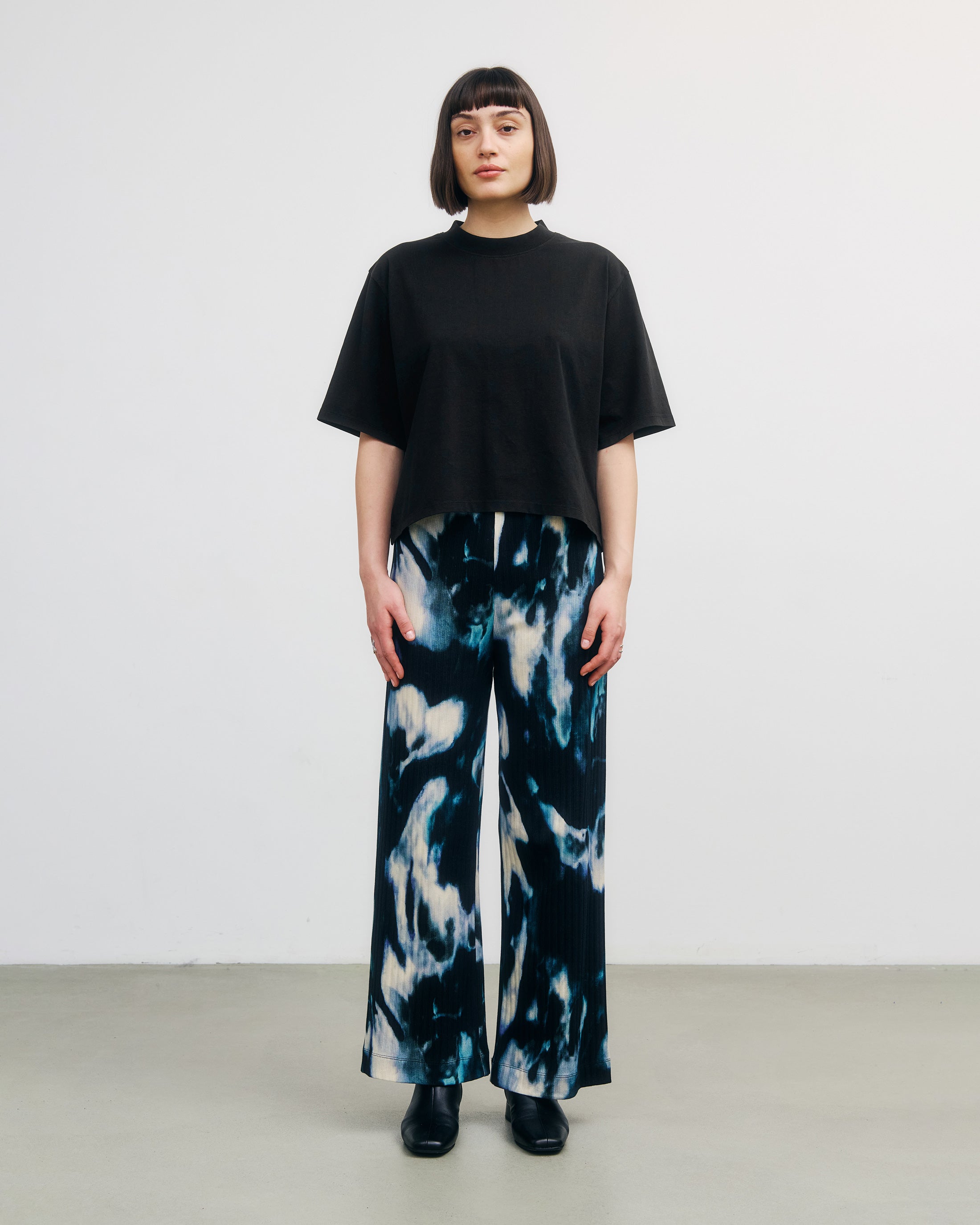 Schwarzes T-Shirt aus Bio-Baumwolle von Rotholz