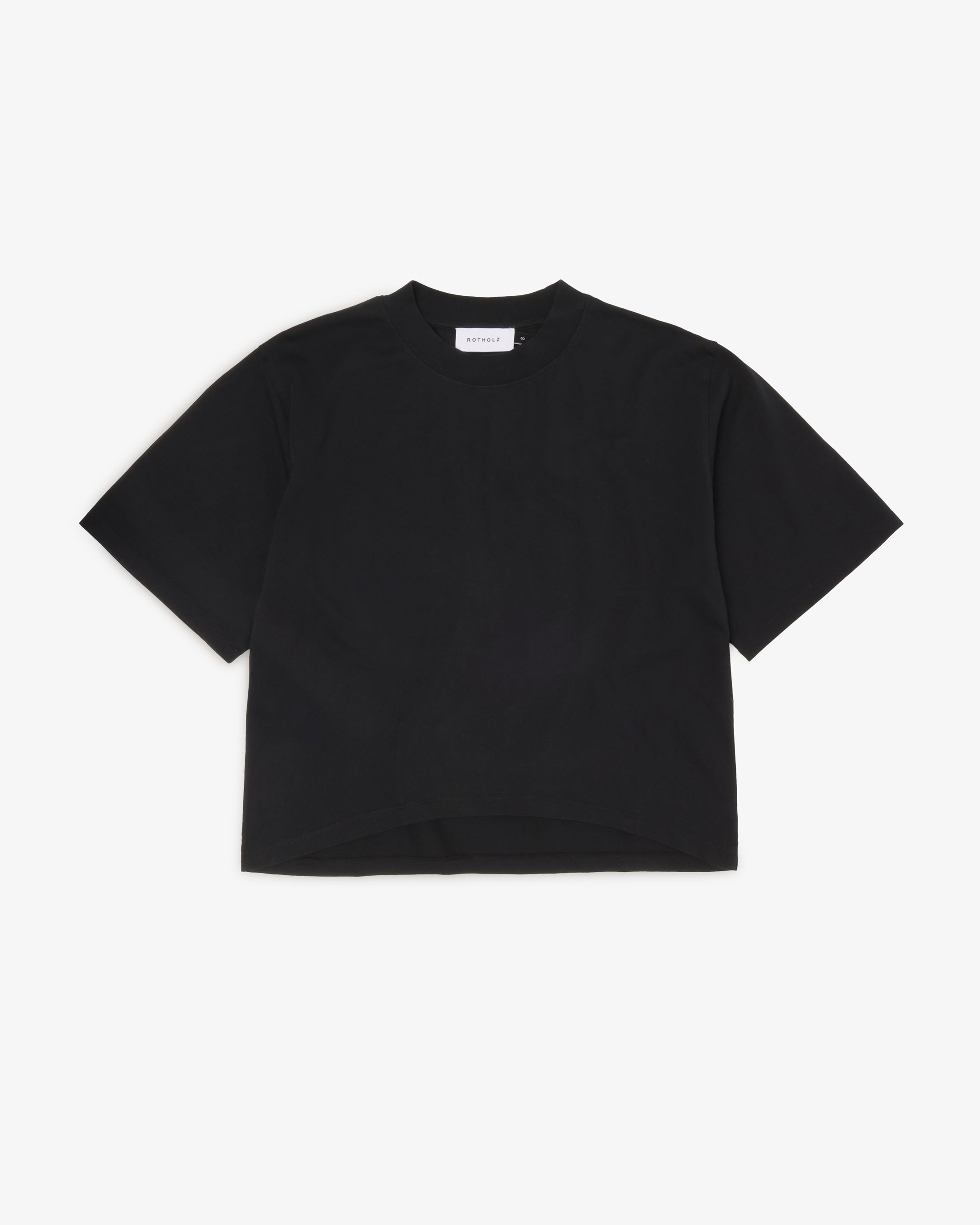 Schwarzes T-Shirt aus Bio-Baumwolle von Rotholz