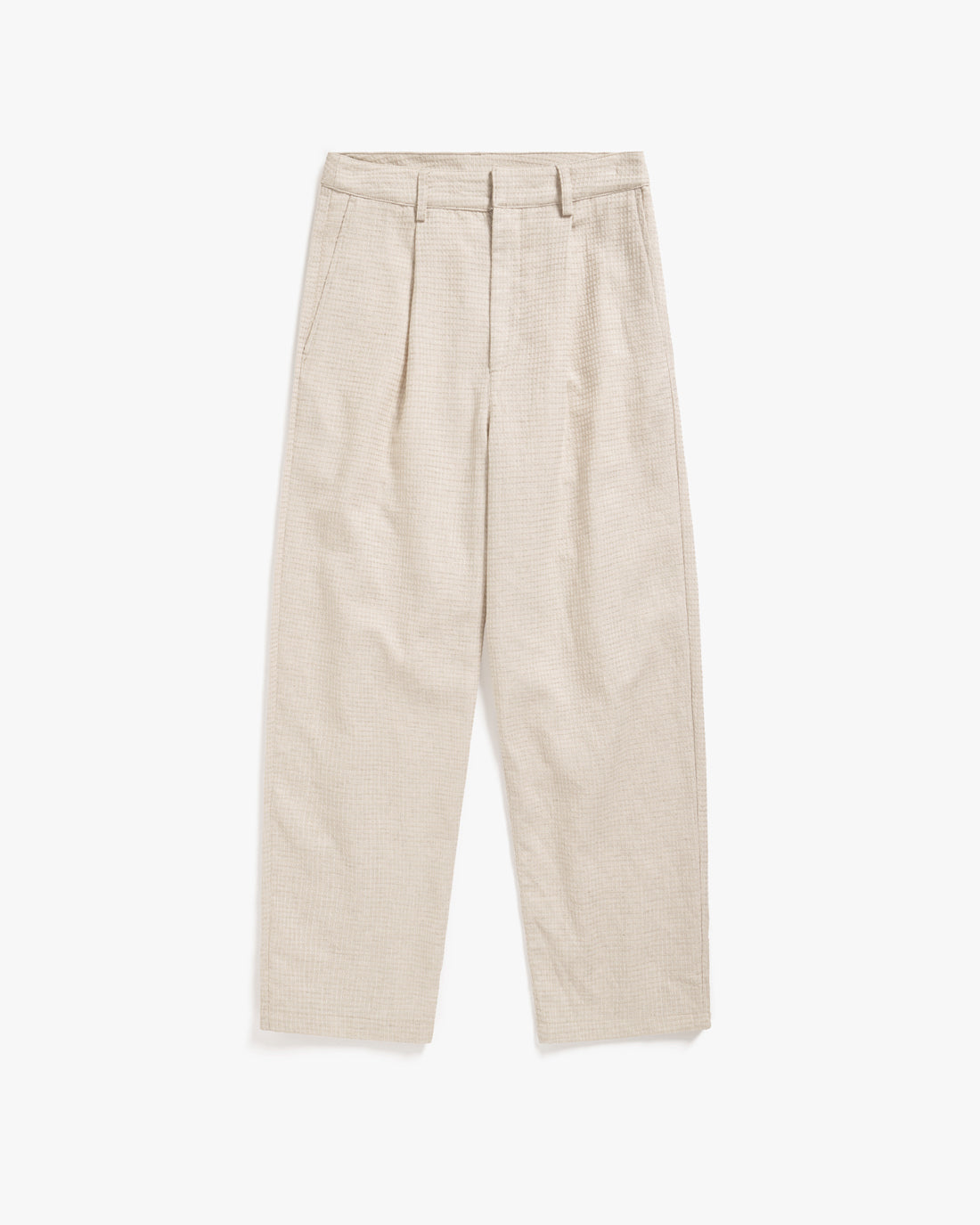 Beige High-Waist Hose Waffle aus 100 % Bio-Baumwolle von Rotholz