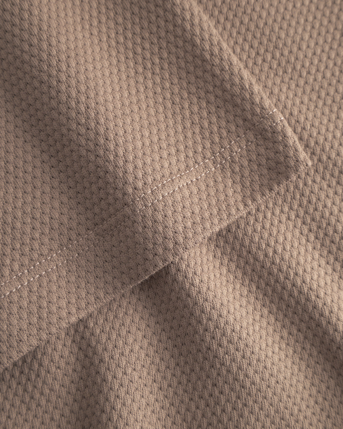 Brown T-shirt Waffle made of 100% organic cotton by Rotholz