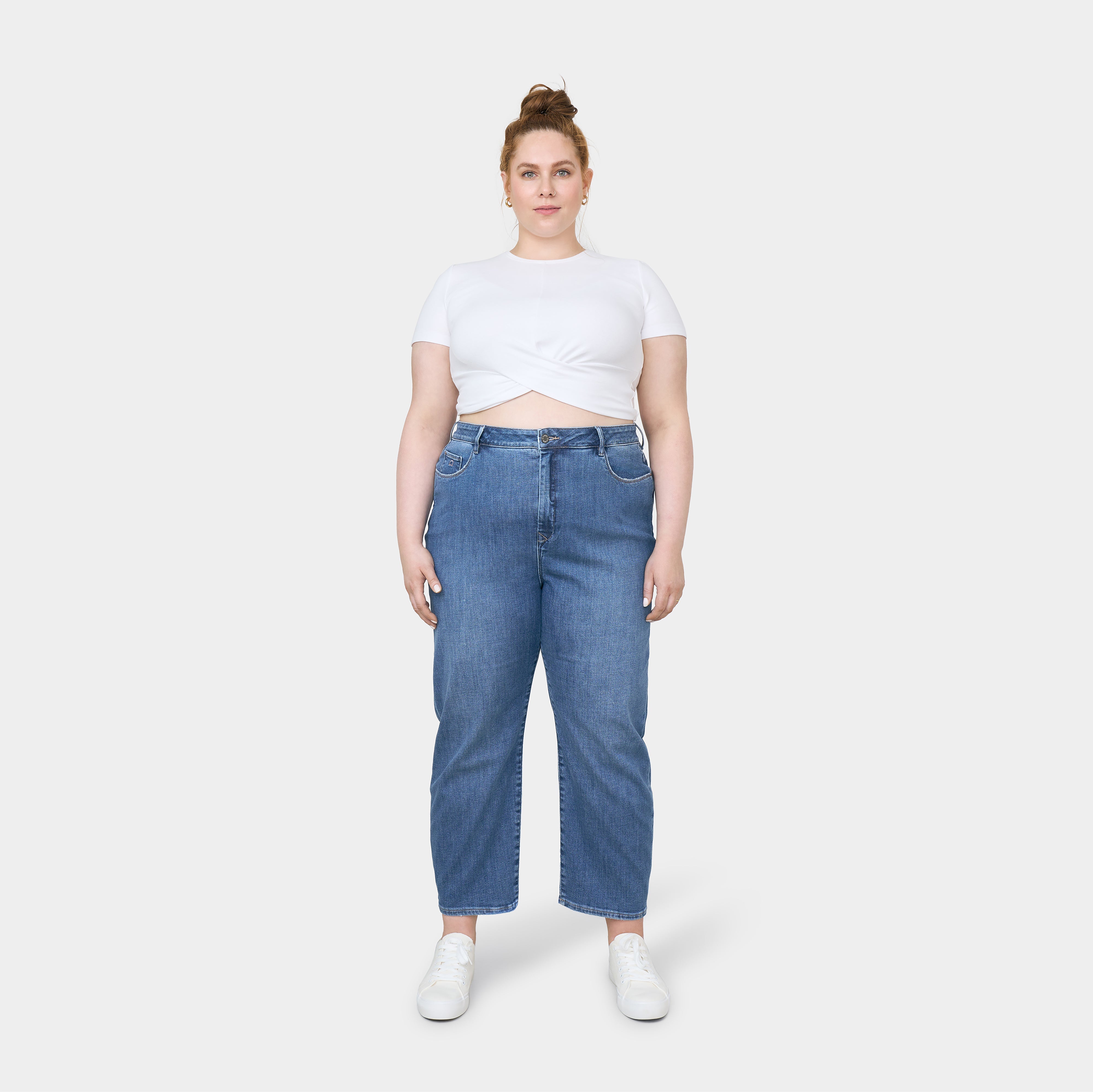 Blaue Jeans STARDUST O-Shape Curvy aus Bio-Baumwolle von Dawn Denim