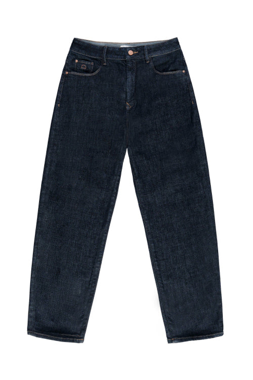 Dark blue STARDUST O-Shape Classic jeans made from organic cotton by Dawn Denim