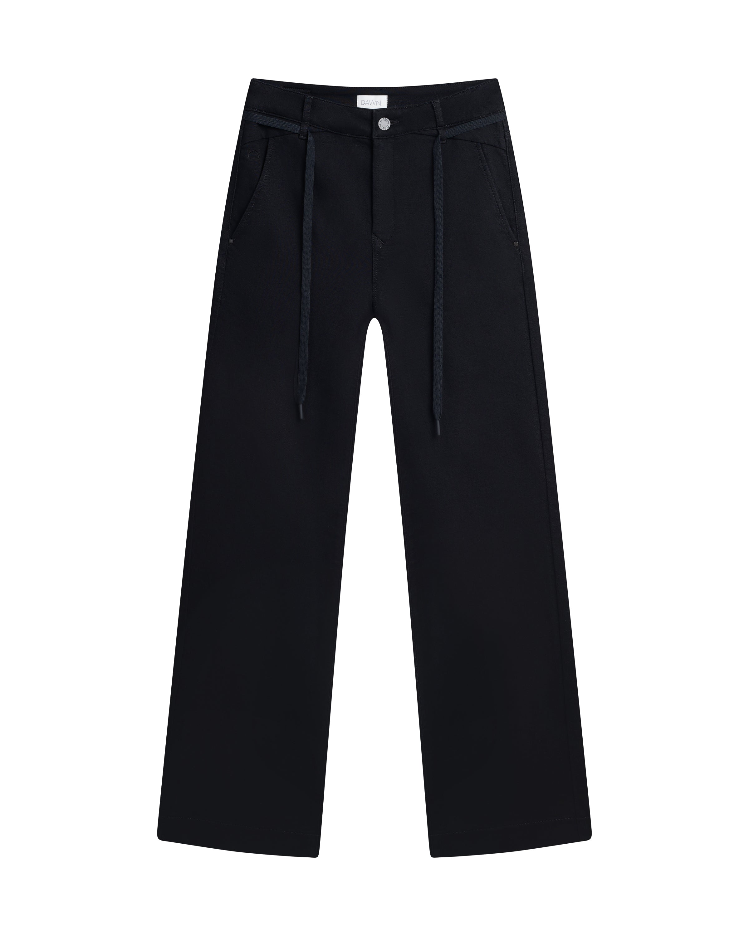 Schwarze Jeans DEW Flared aus Bio-Baumwolle von Dawn Denim