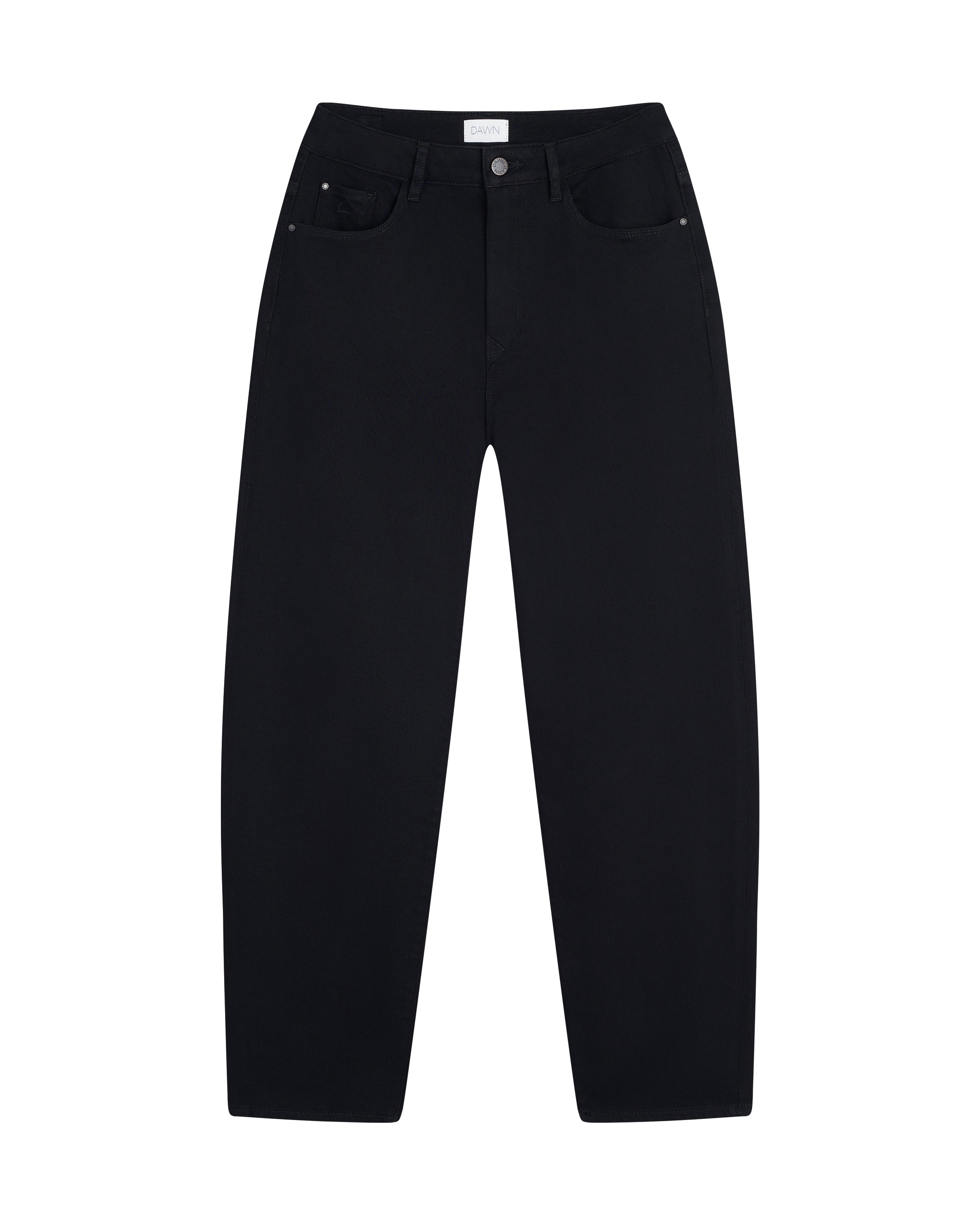 Schwarze Jeans Satardus O-Shape aus Bio-Baumwolle von Dawn Denim