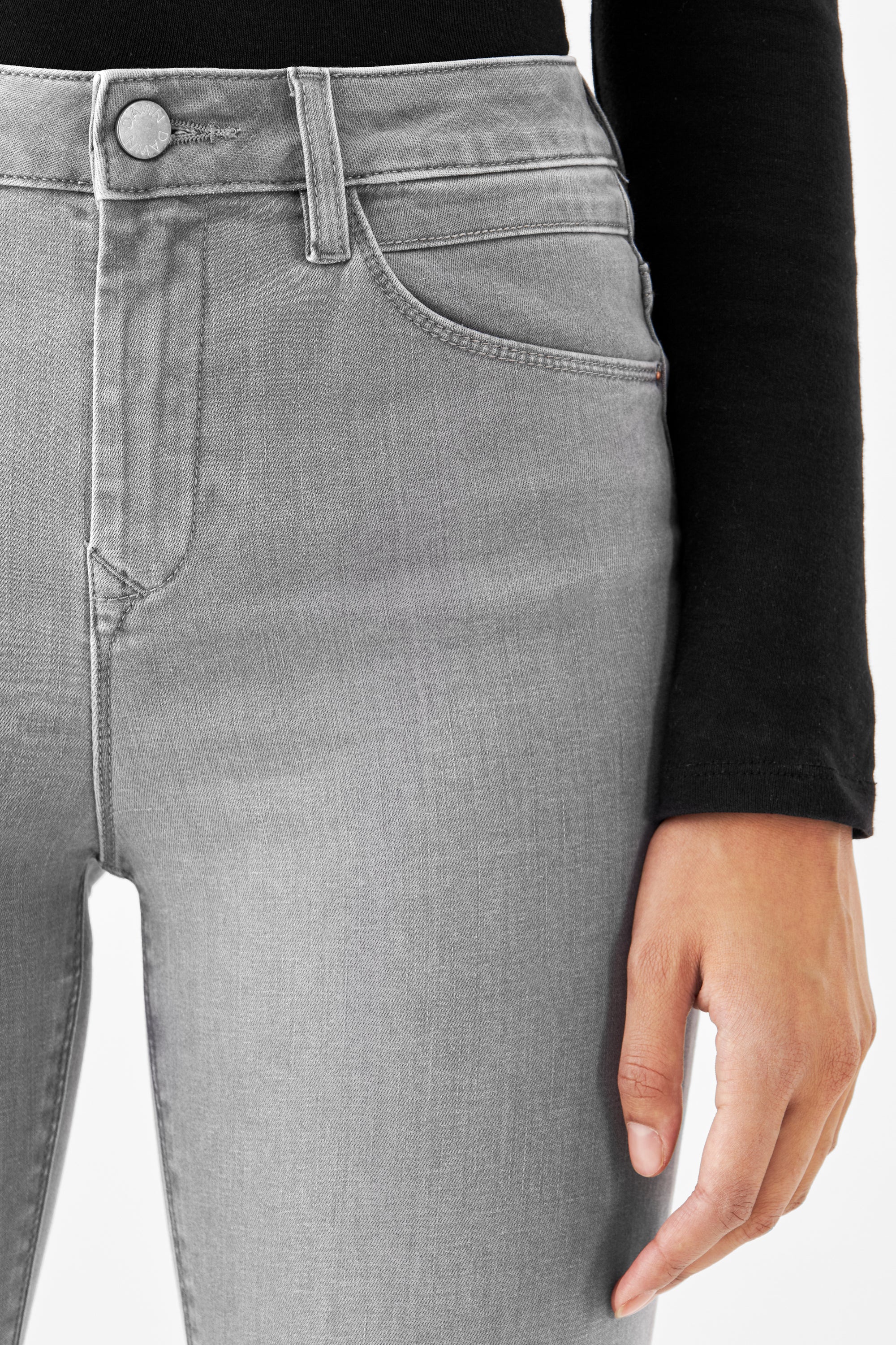 Graue Jeans SUN UP Skinny Basic aus Bio-Baumwolle von Dawn Denim