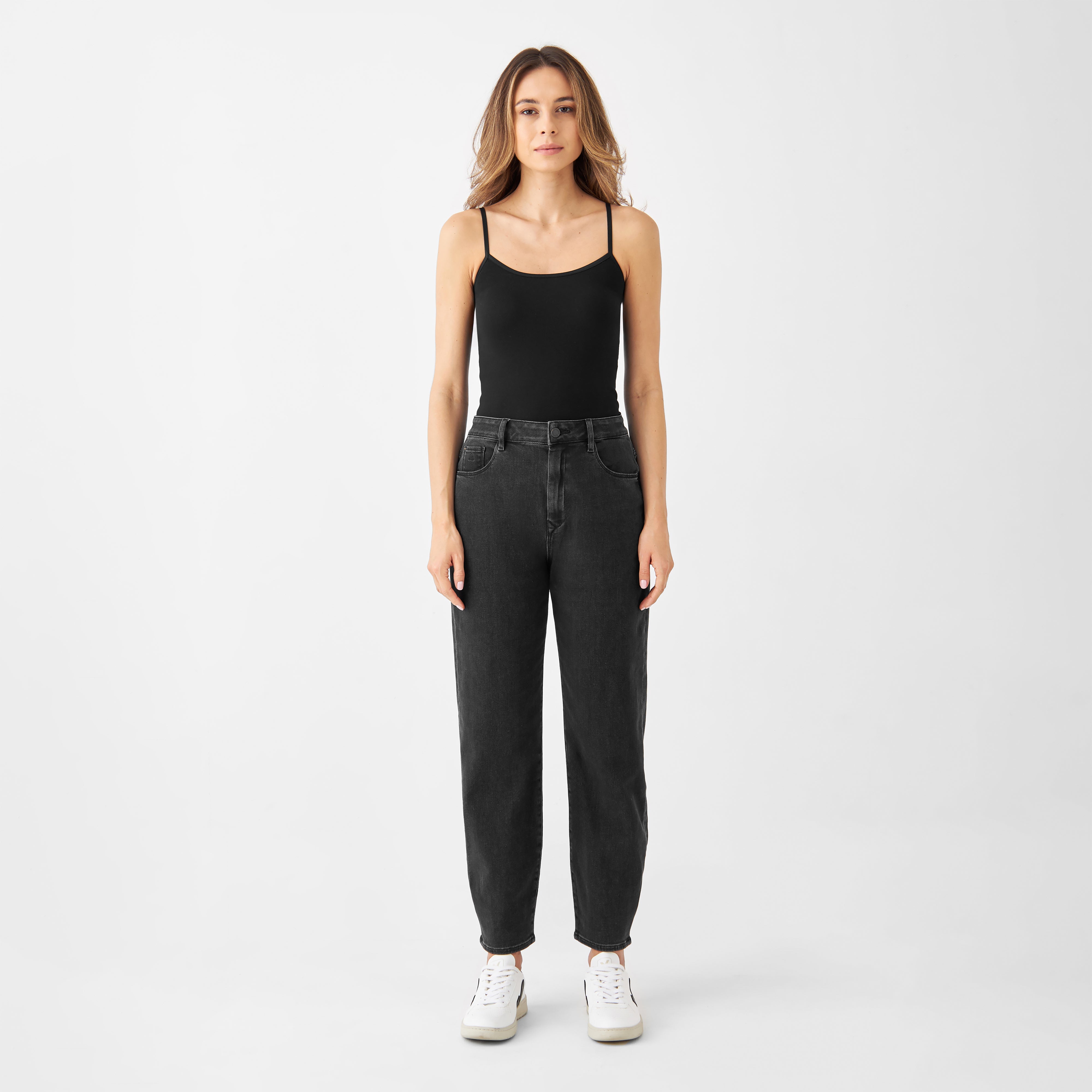 Schwarze Jeans STARDUST O-Shape aus Bio-Baumwolle von Dawn Denim