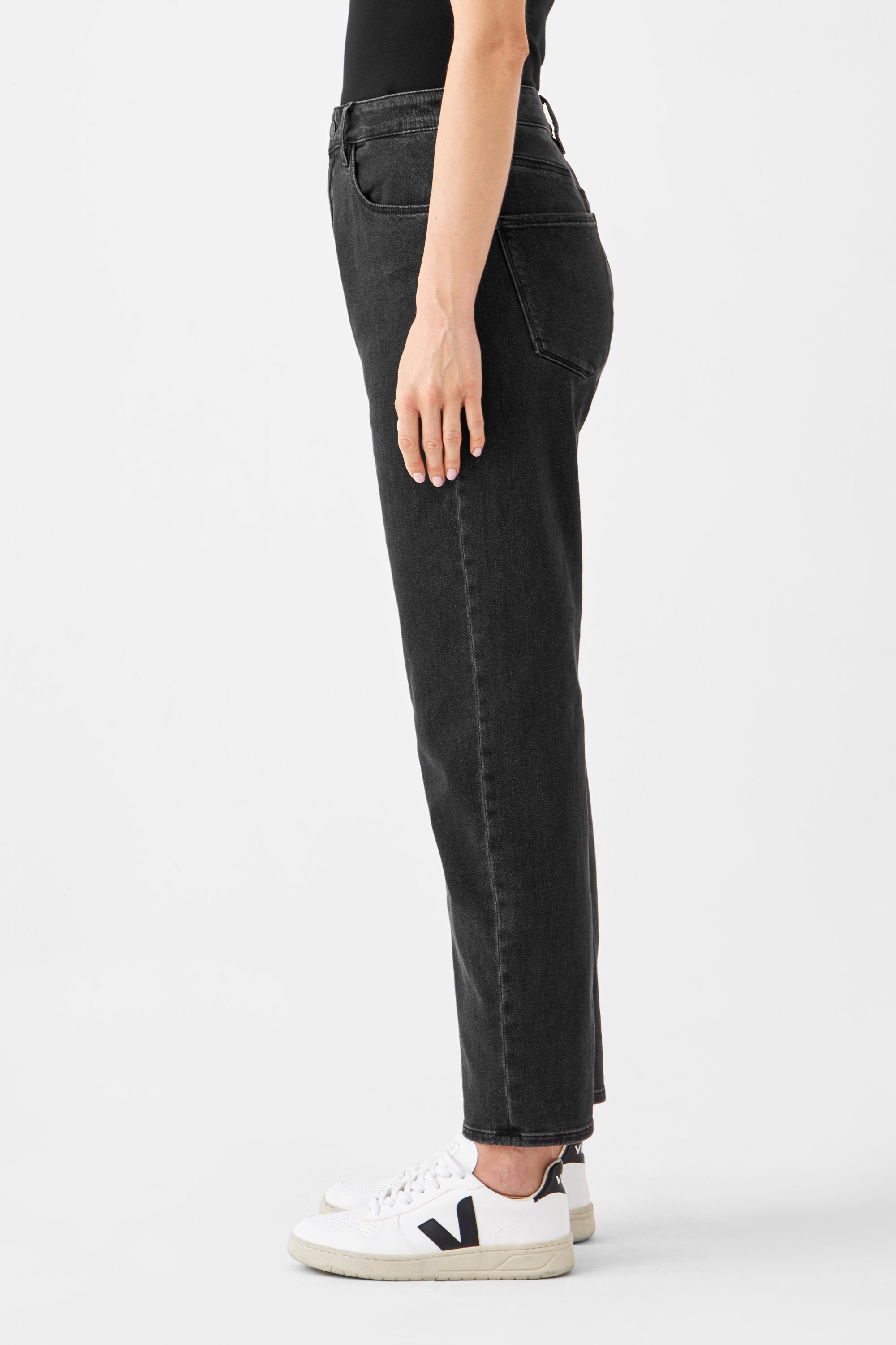 Schwarze Jeans STARDUST O-Shape aus Bio-Baumwolle von Dawn Denim