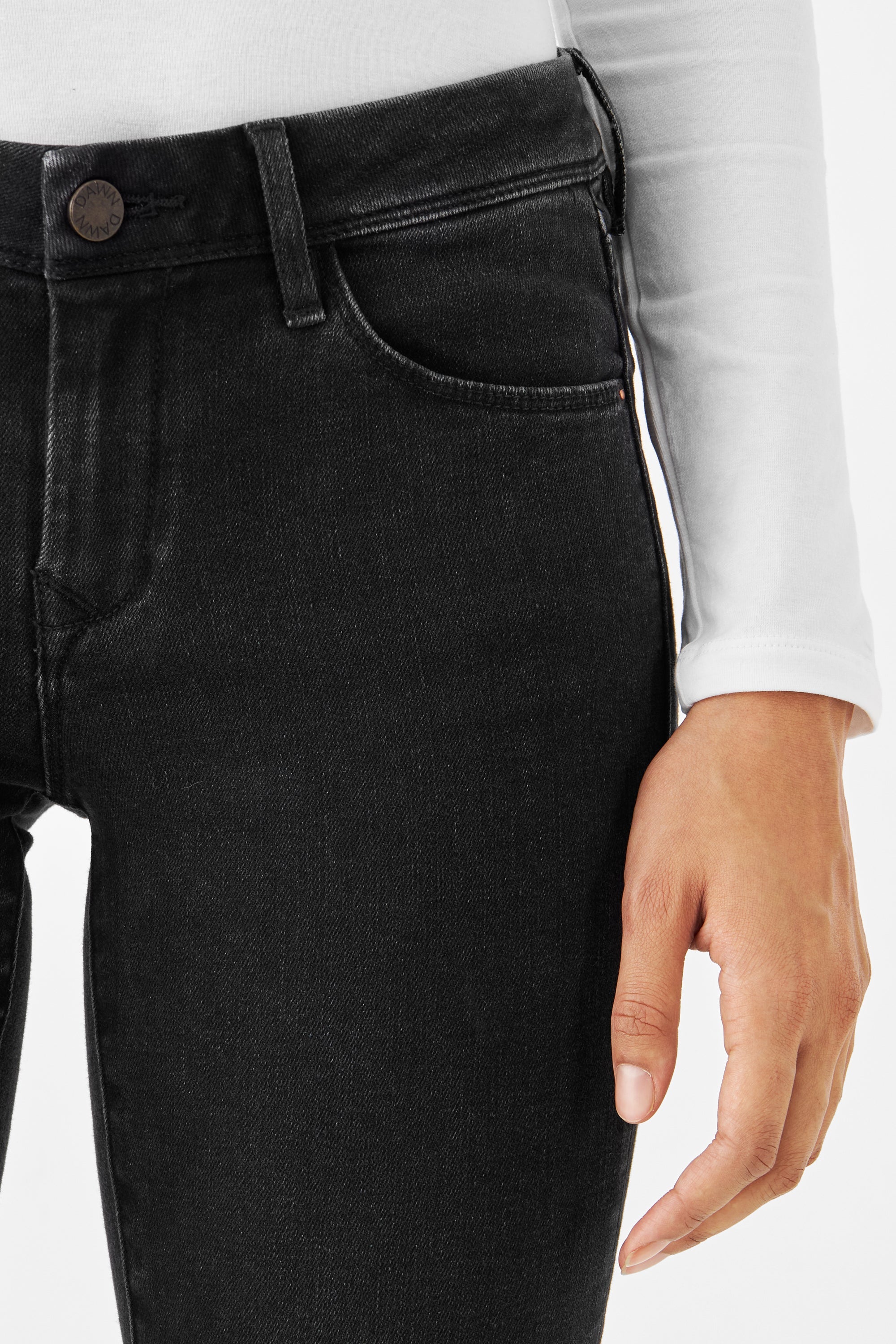 Schwarze Jeans MID SUN Slim basic aus Bio-Baumwolle von Dawn Denim