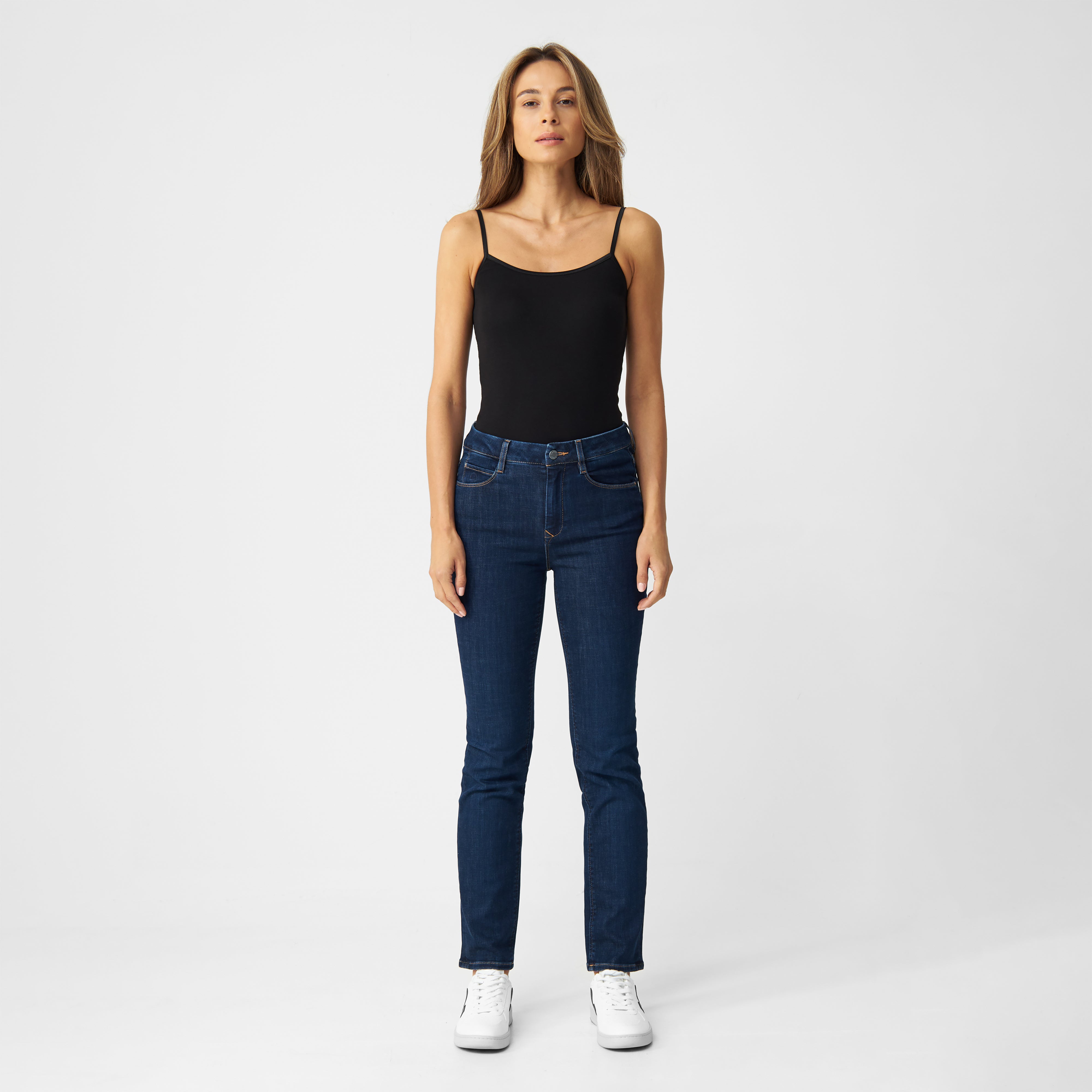 Dunkelblaue Jeans STELLAR Slim Classic aus Bio-Baumwolle von Dawn Denim
