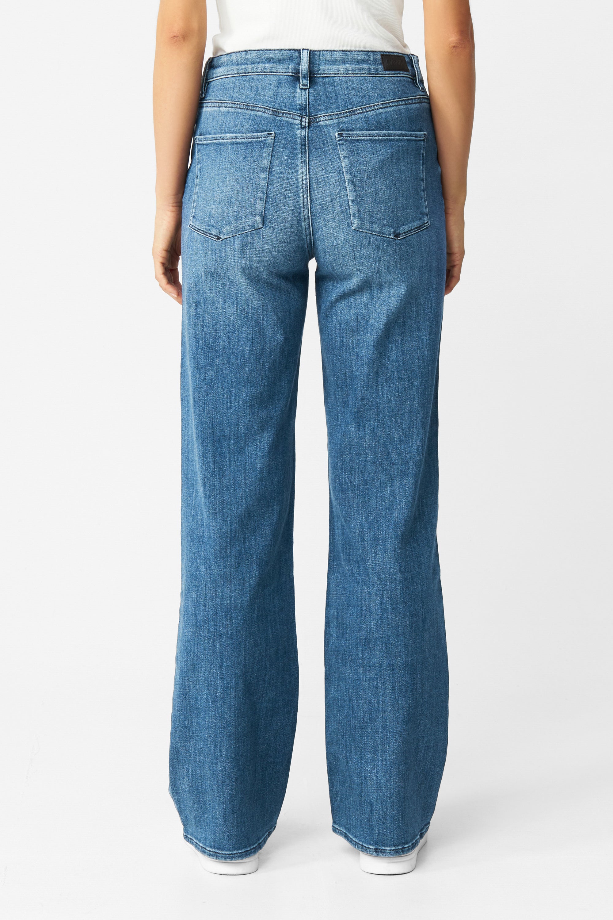 Blue DEW Flared jeans made from organic cotton by Dawn Denim