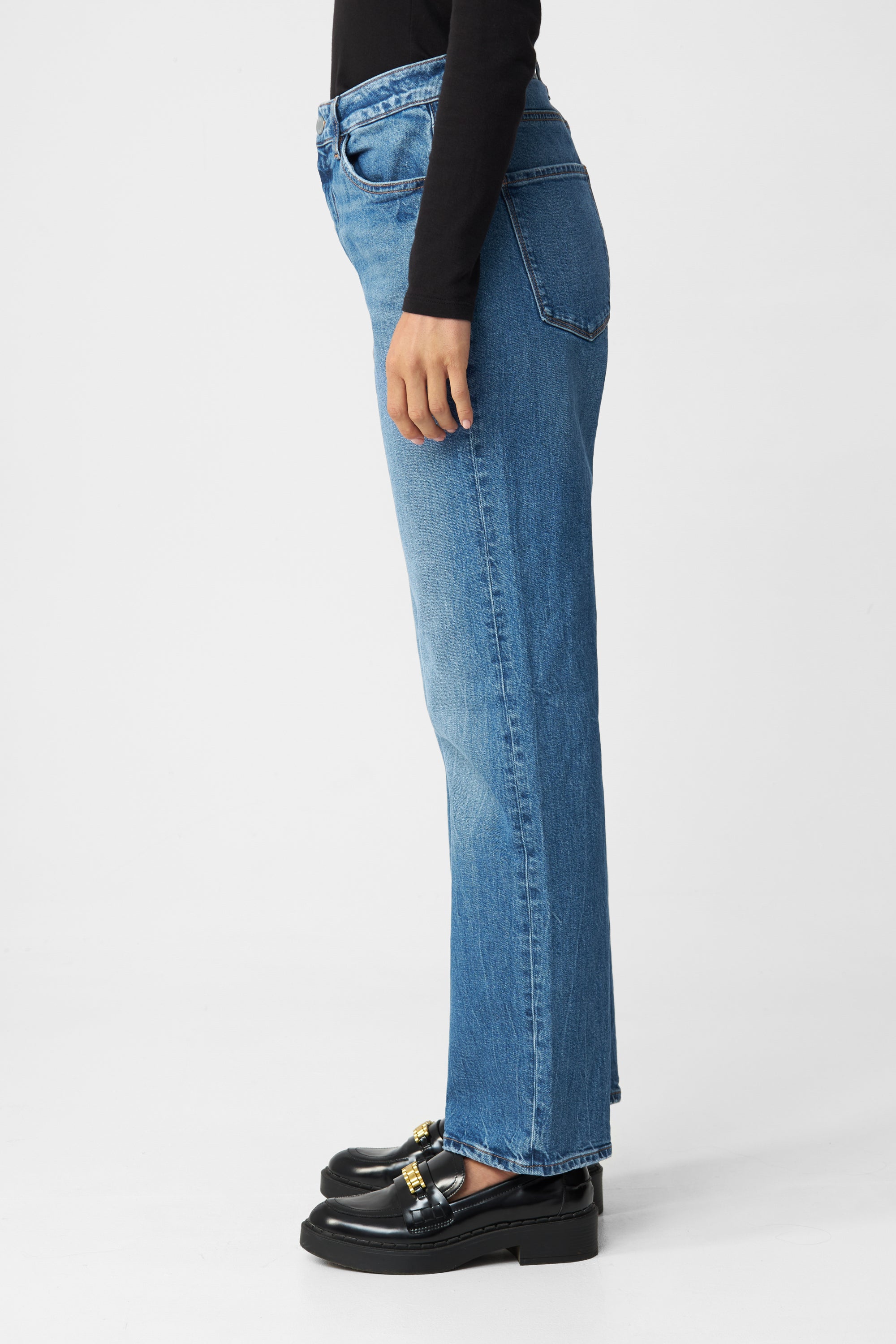 Blaue Jeans MORNING Regular Straight aus Bio-Baumwolle von Dawn Denim