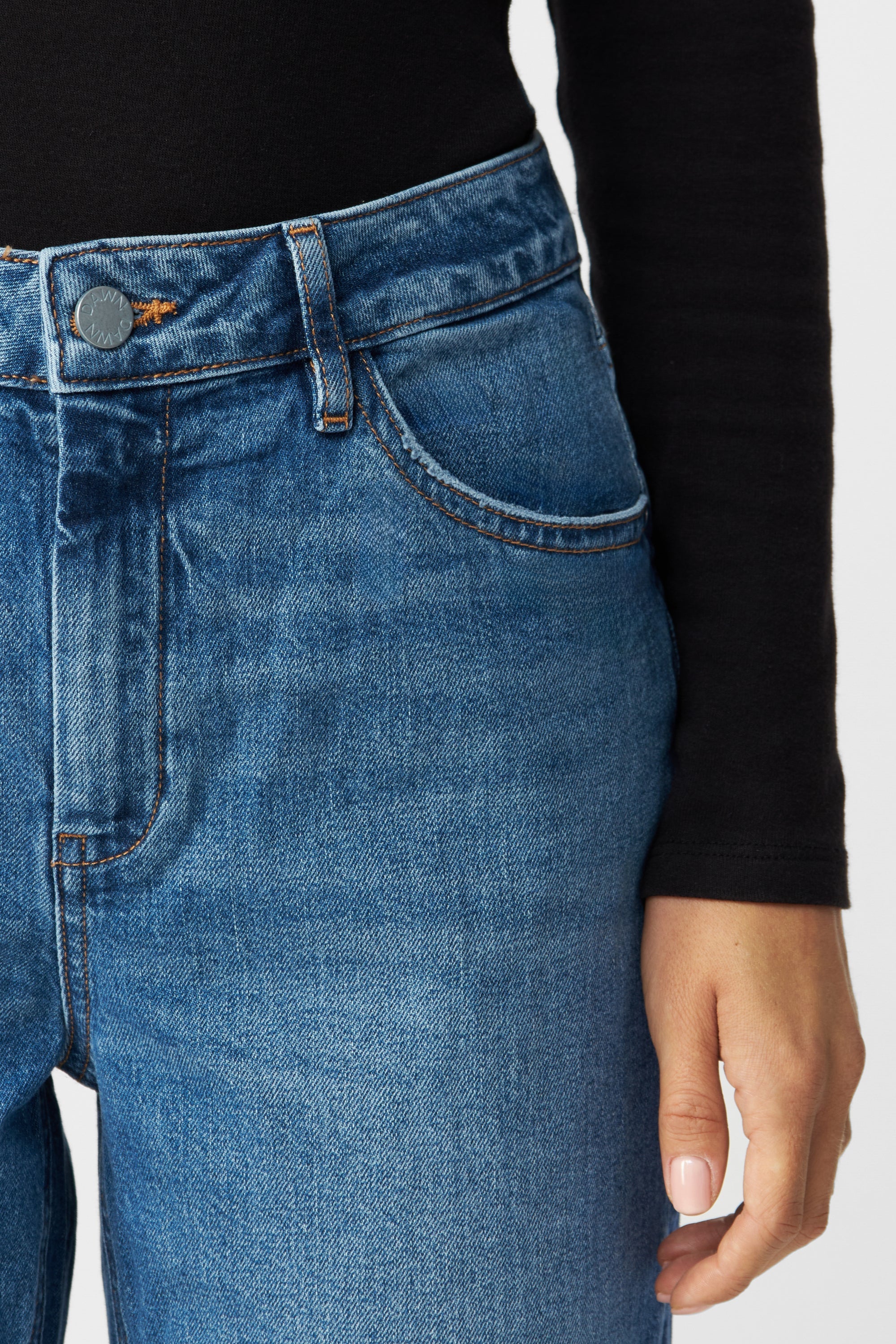 Blaue Jeans MORNING Regular Straight aus Bio-Baumwolle von Dawn Denim
