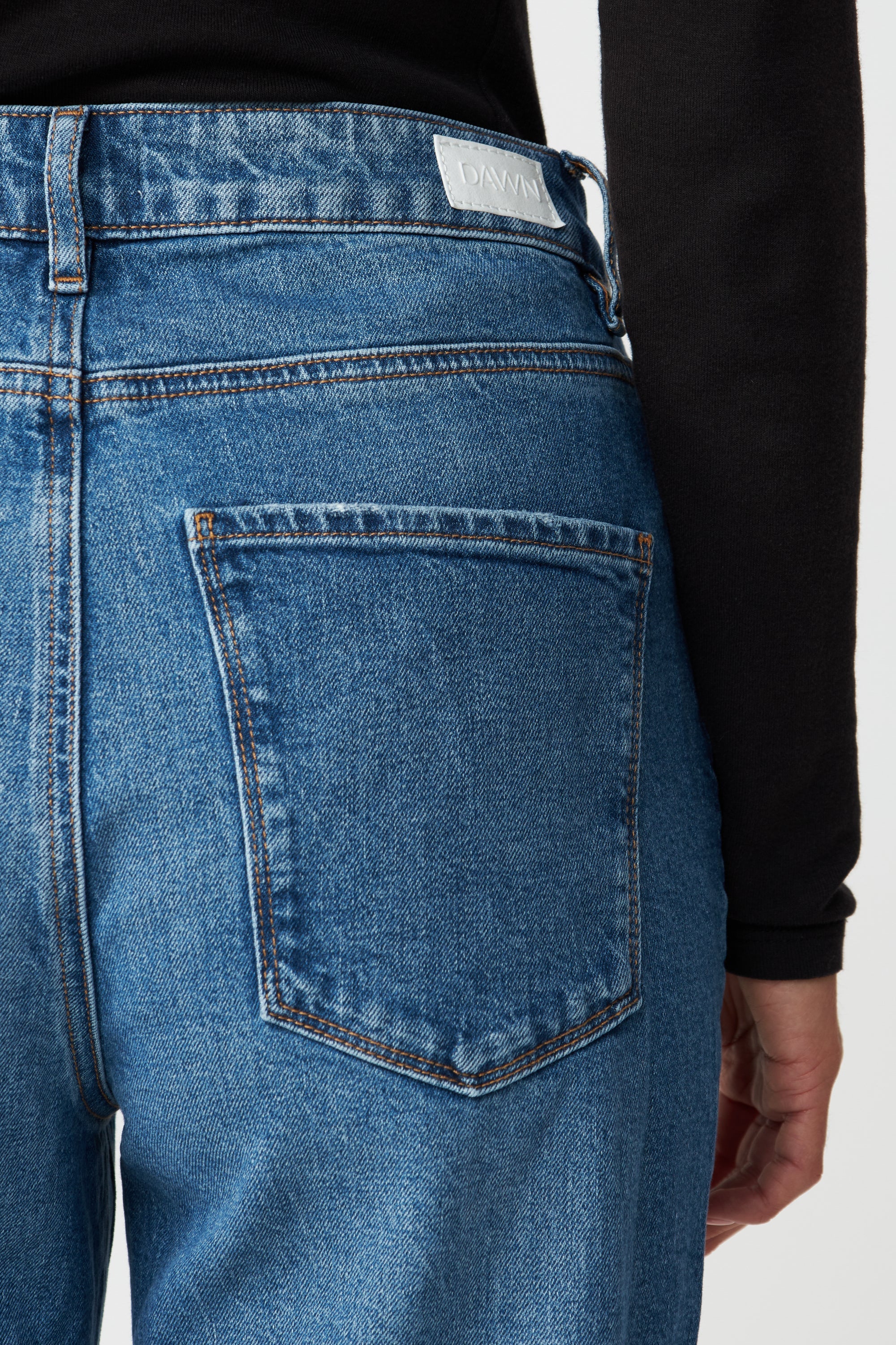 Blaue Jeans MORNING Regular Straight aus Bio-Baumwolle von Dawn Denim