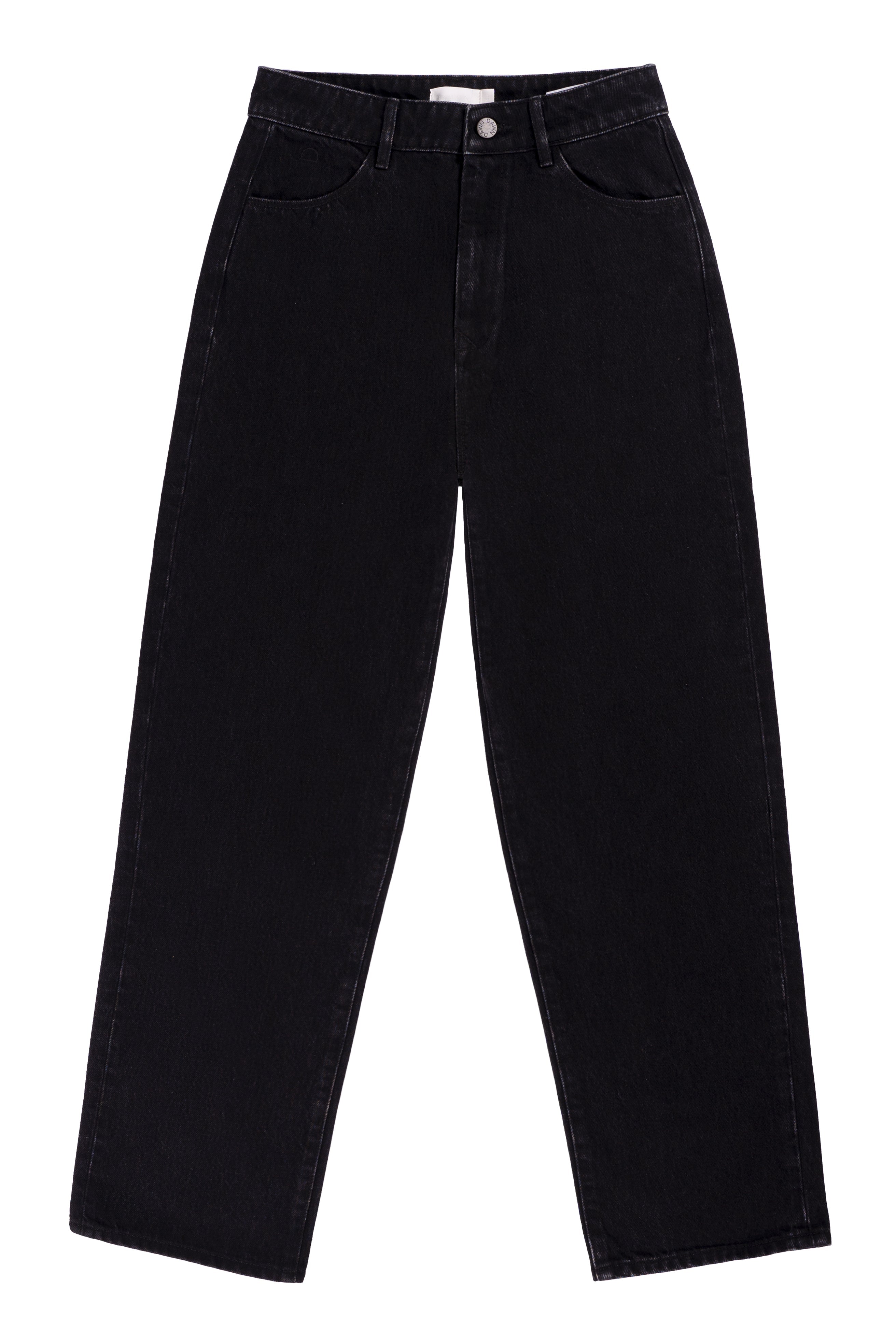 Schwarze Jeans DAWN Wide Straight Cropped aus 100% Bio-Baumwolle von Dawn Denim
