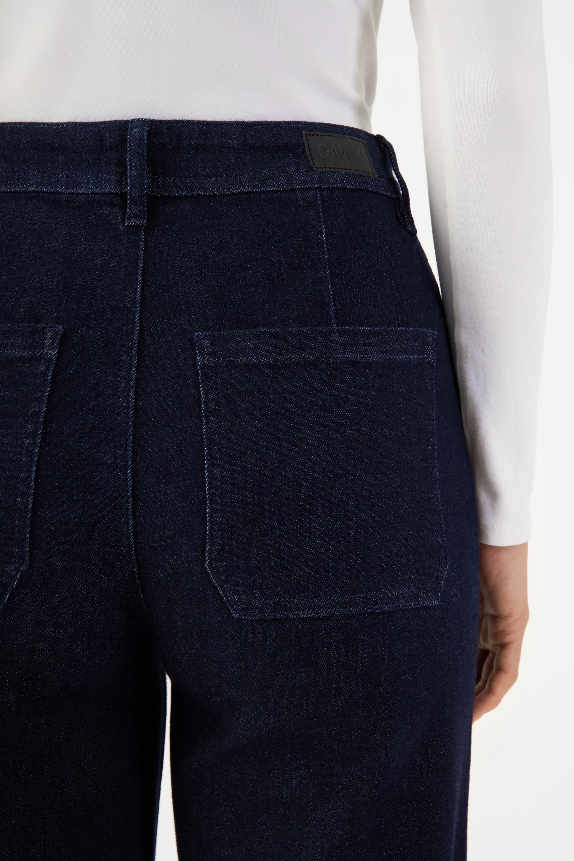 Blaue High Waist Jeans DEW Sailor aus Bio-Baumwolle von Dawn Denim