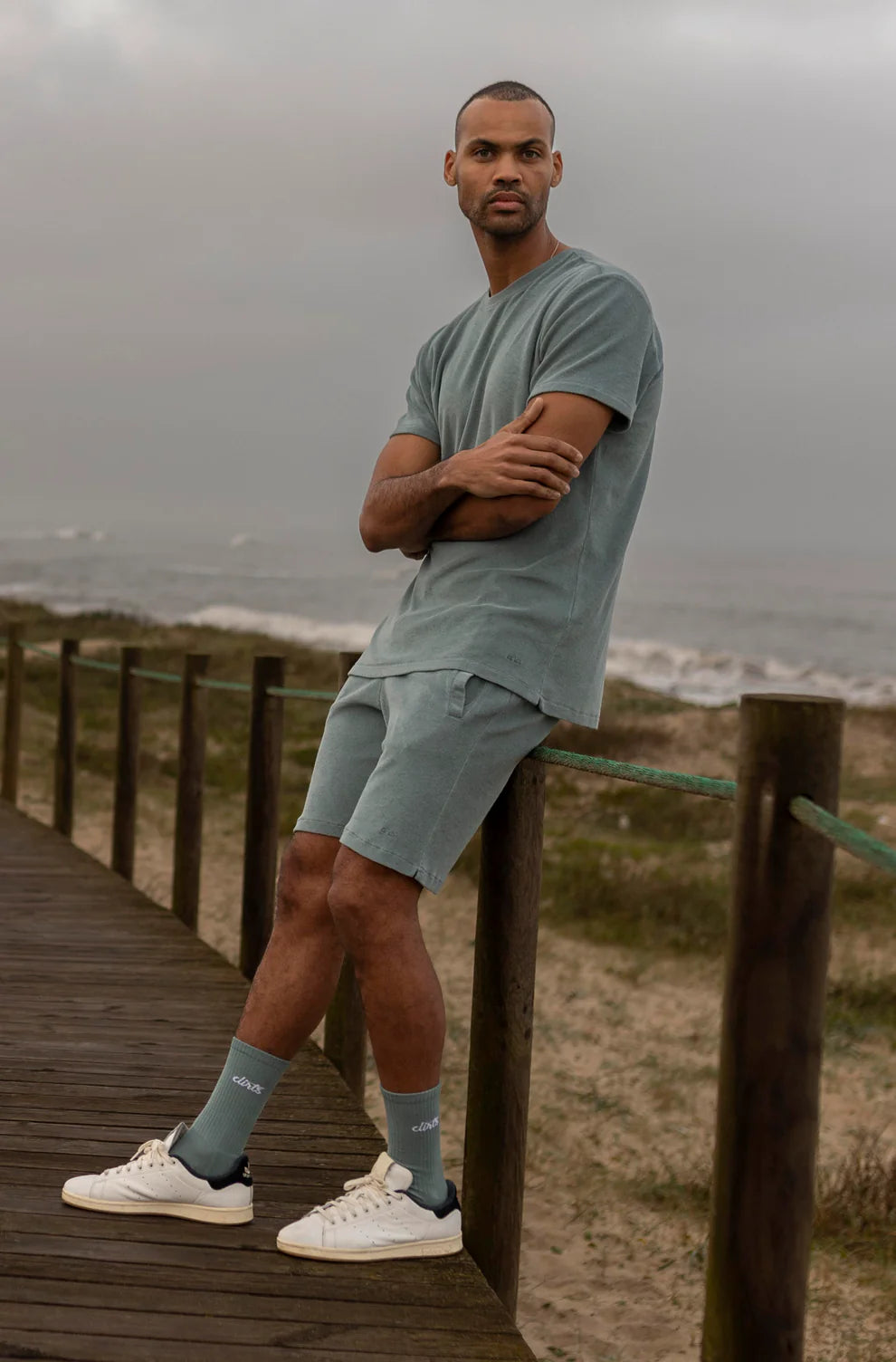 Terry Set Dusty Petrol made of organic cotton by DIRTS