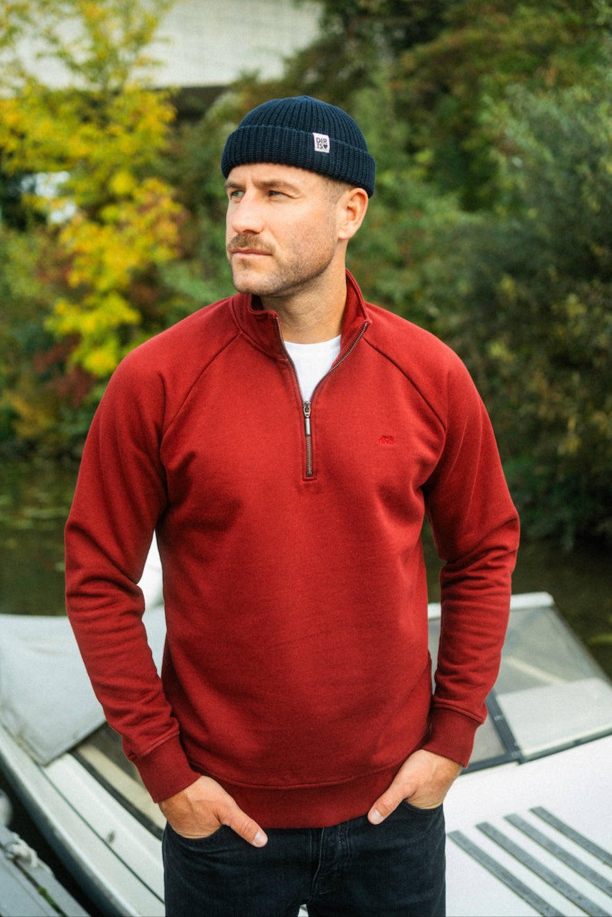 Quarter Zip Raglan aus Bio Baumwolle von Dirts
