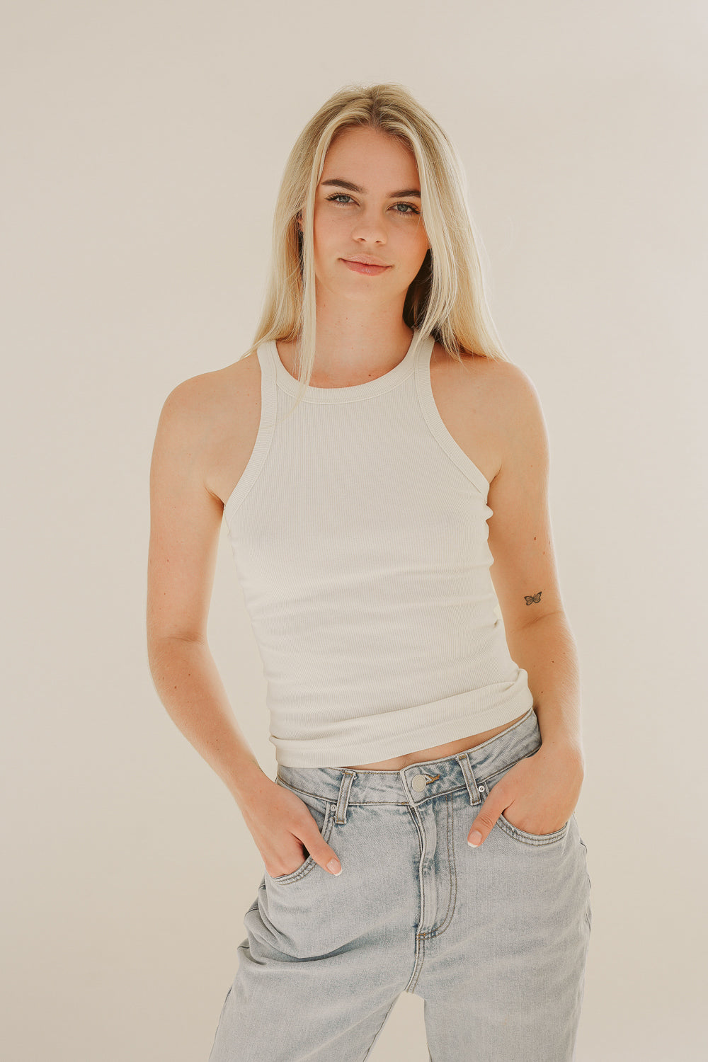Weisses Top HANNA aus 100% Bio-Baumwolle von Pura Clothing