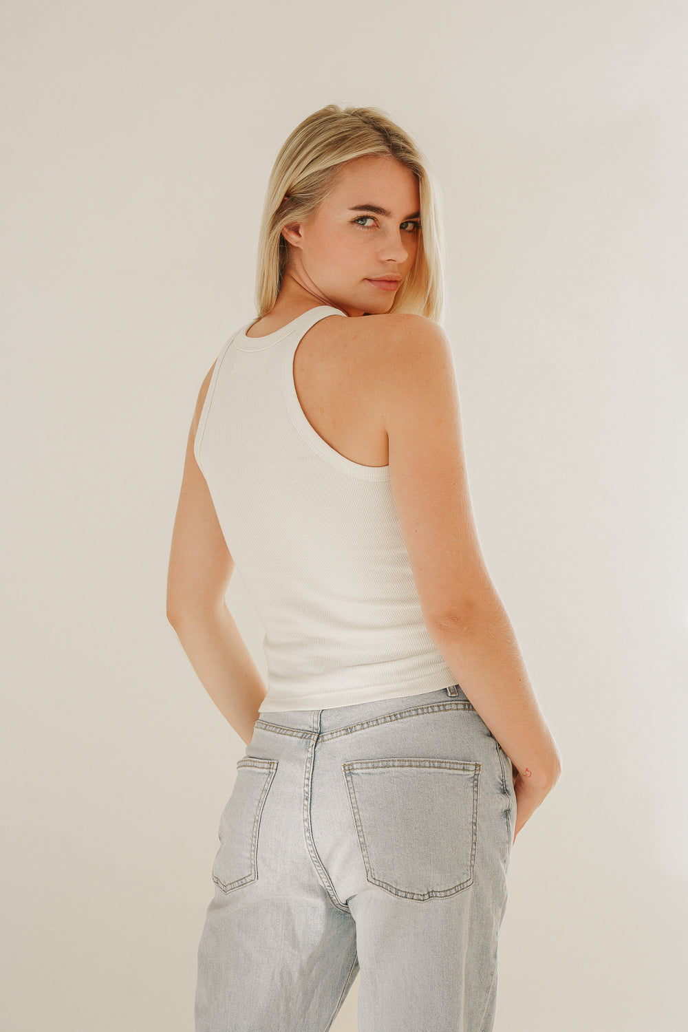 Weisses Top HANNA aus 100% Bio-Baumwolle von Pura Clothing