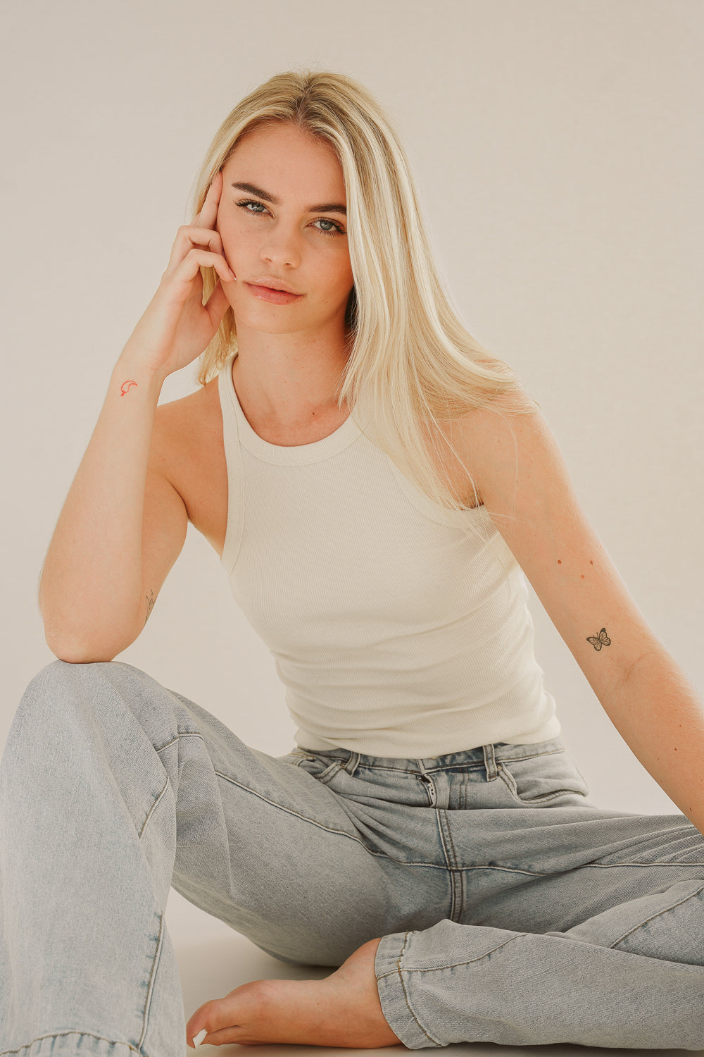 Top blanc HANNA en coton 100% biologique de Pura Clothing