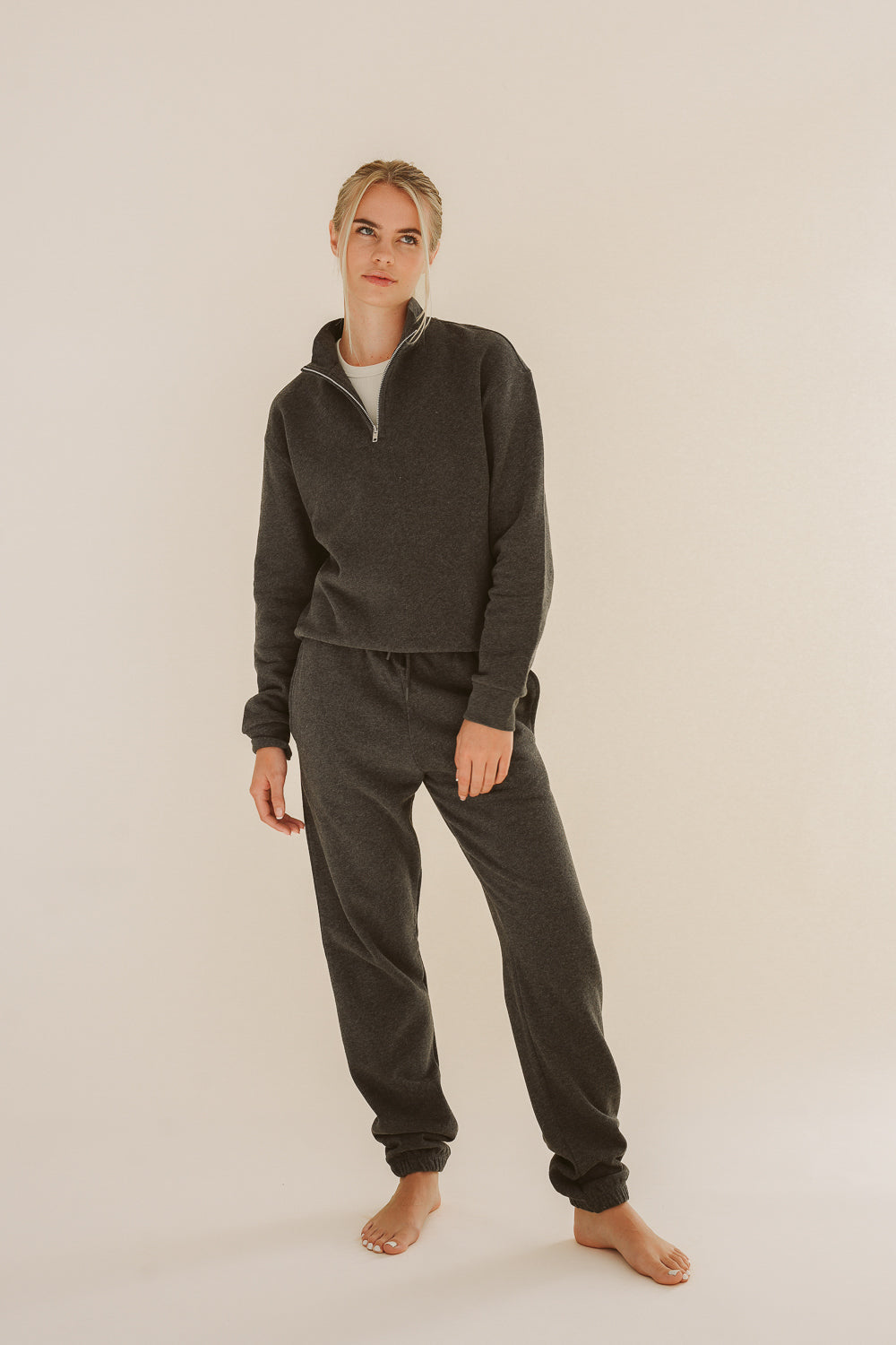 Dunkelgraue Jogginghose AAMY aus 100% Bio-Baumwolle von Pura Clothing