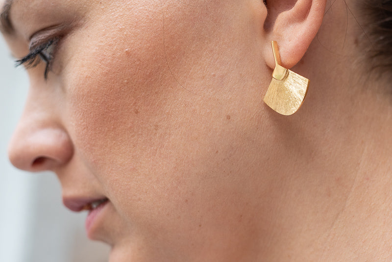 Ventagli Abanicos earrings made of silver by V Design Lab