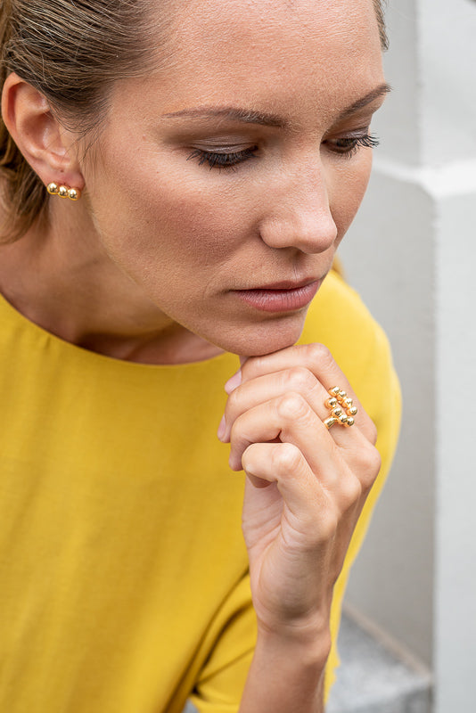 Stud earrings Reborn (Dali')