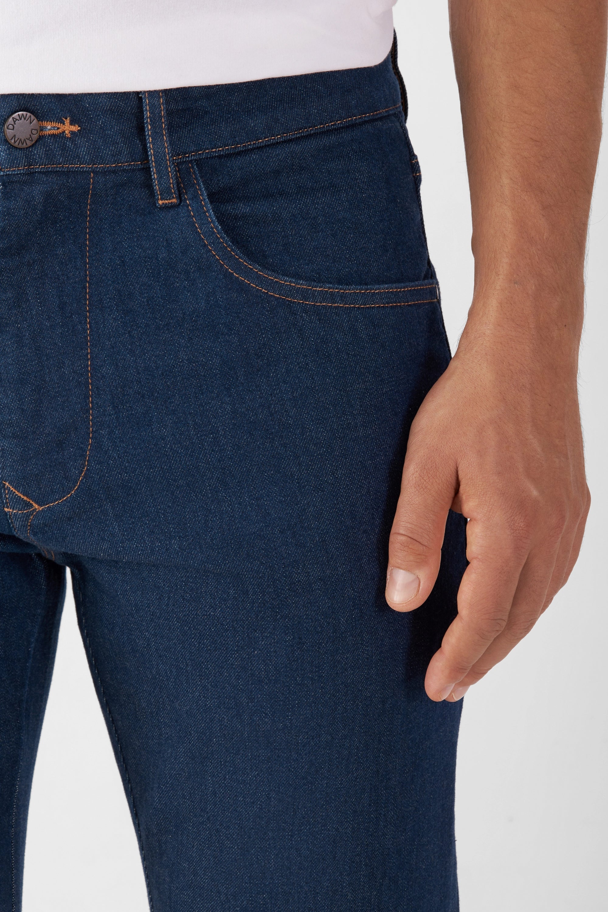 Blaue Jeans DUSK Regular Straight aus Bio-Baumwolle von Dawn Denim