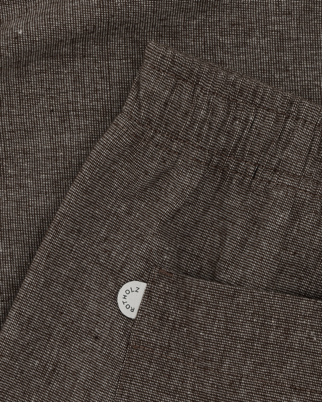 Pantalon large marron en coton 100 % biologique de Rotholz