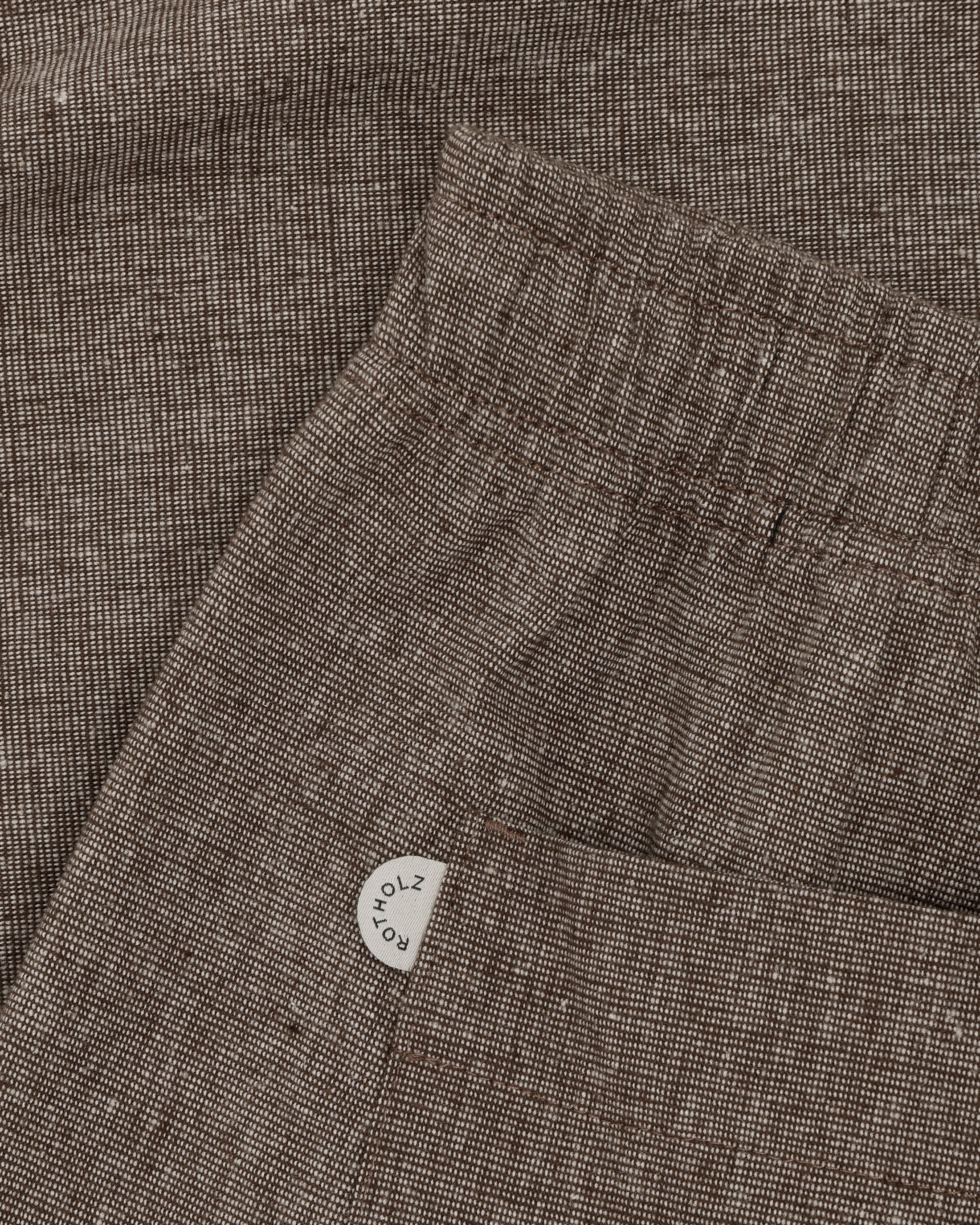 Pantalon large marron en coton 100 % biologique de Rotholz