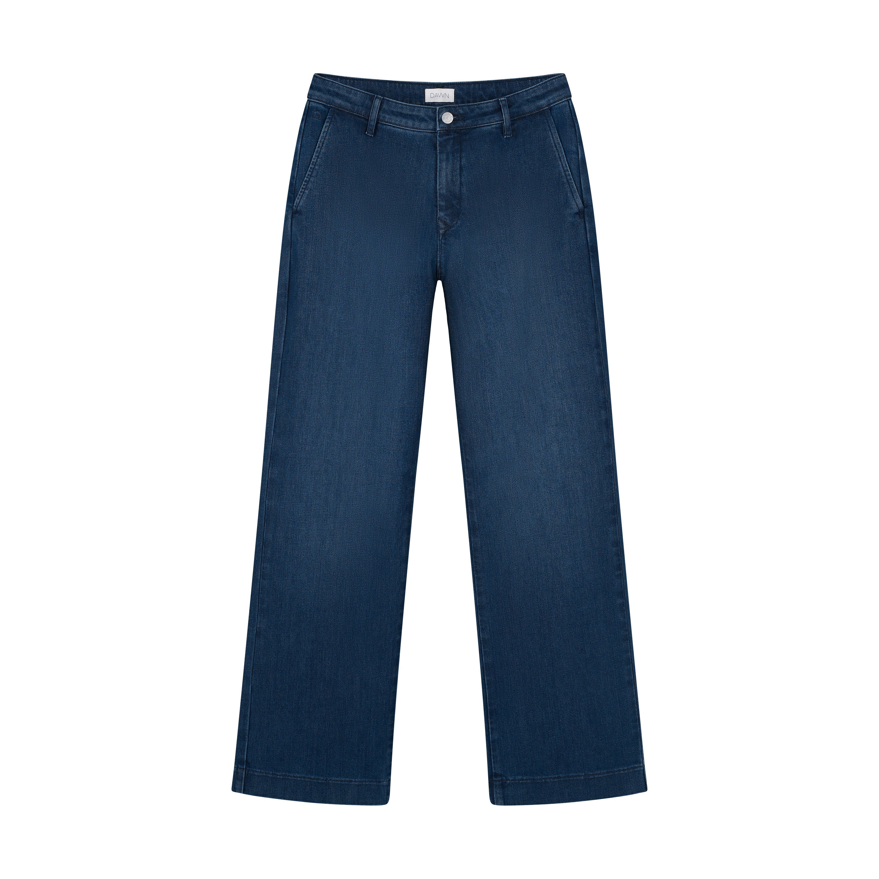 Jean évasé bleu foncé GLOW en Tencel de Dawn Denim