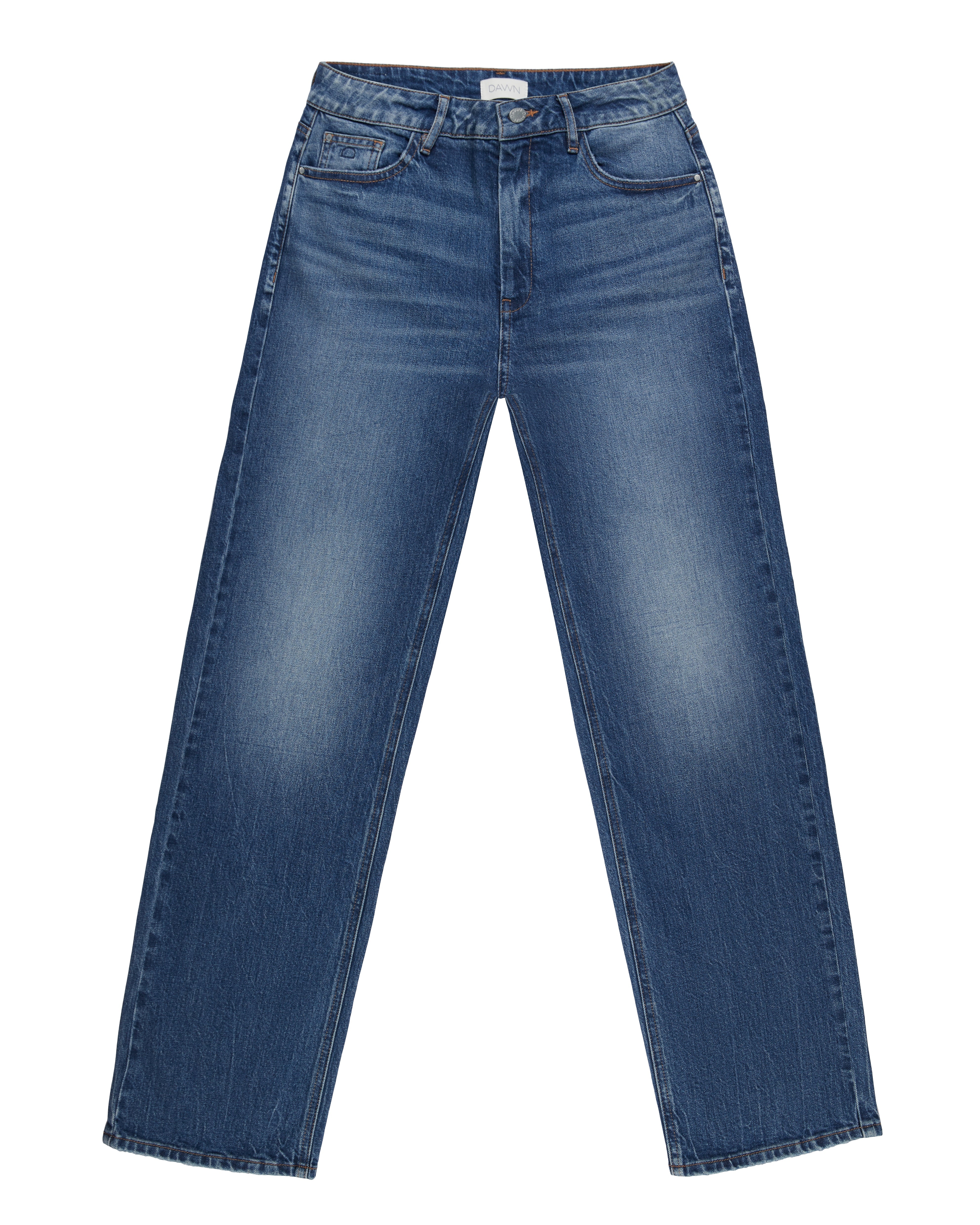 Blaue Jeans MORNING Regular Straight aus Bio-Baumwolle von Dawn Denim