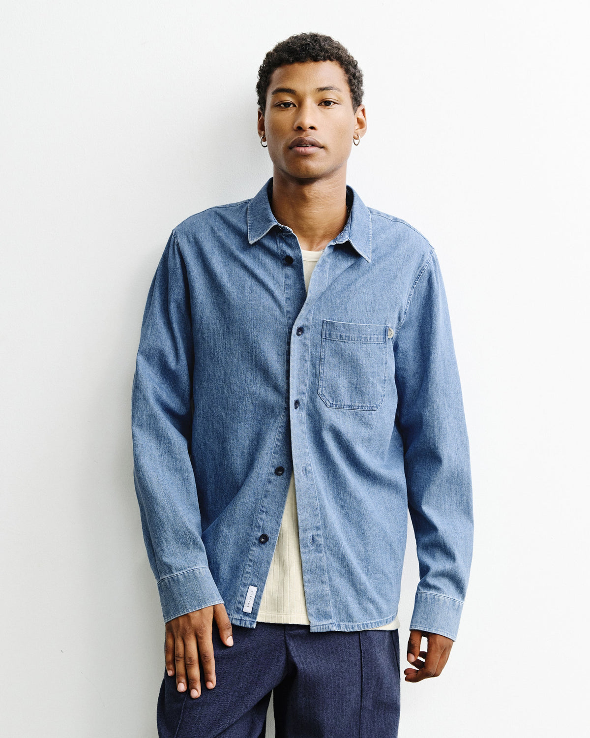 Blaues Hemd Denim aus Bio-Baumwolle von Rotholz