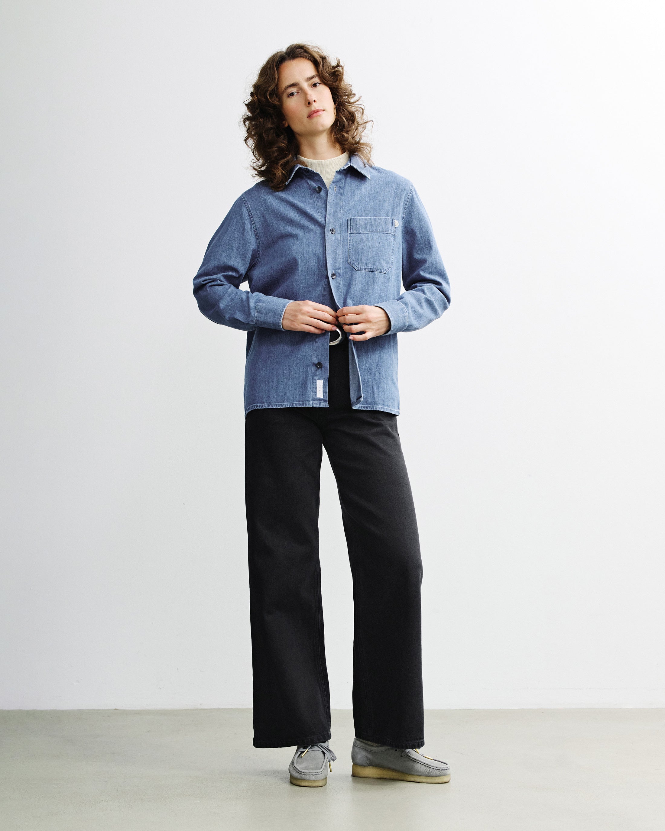 Blaues Hemd Denim aus Bio-Baumwolle von Rotholz