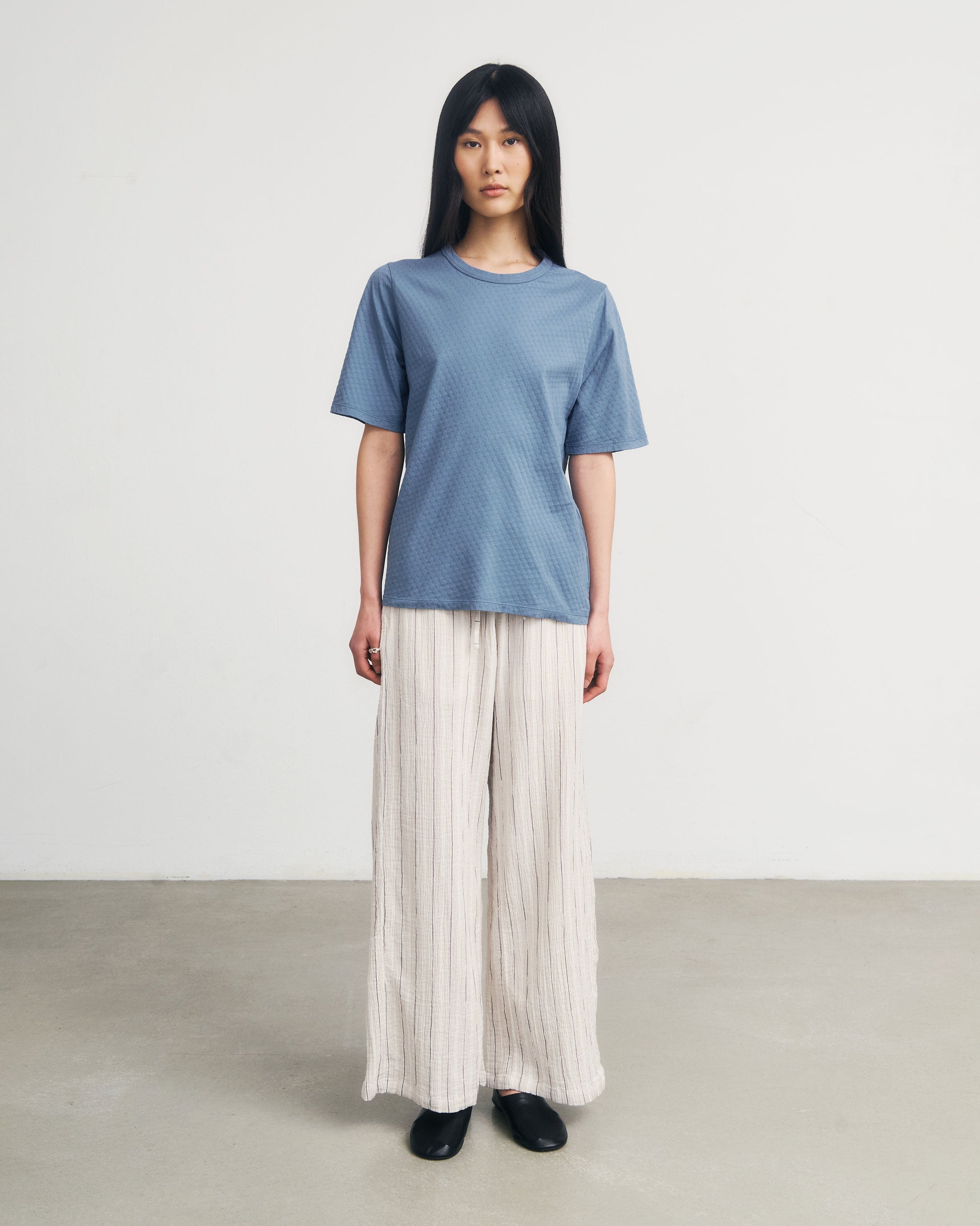 Blaues T-Shirt aus Bio-Baumwolle von Rotholz