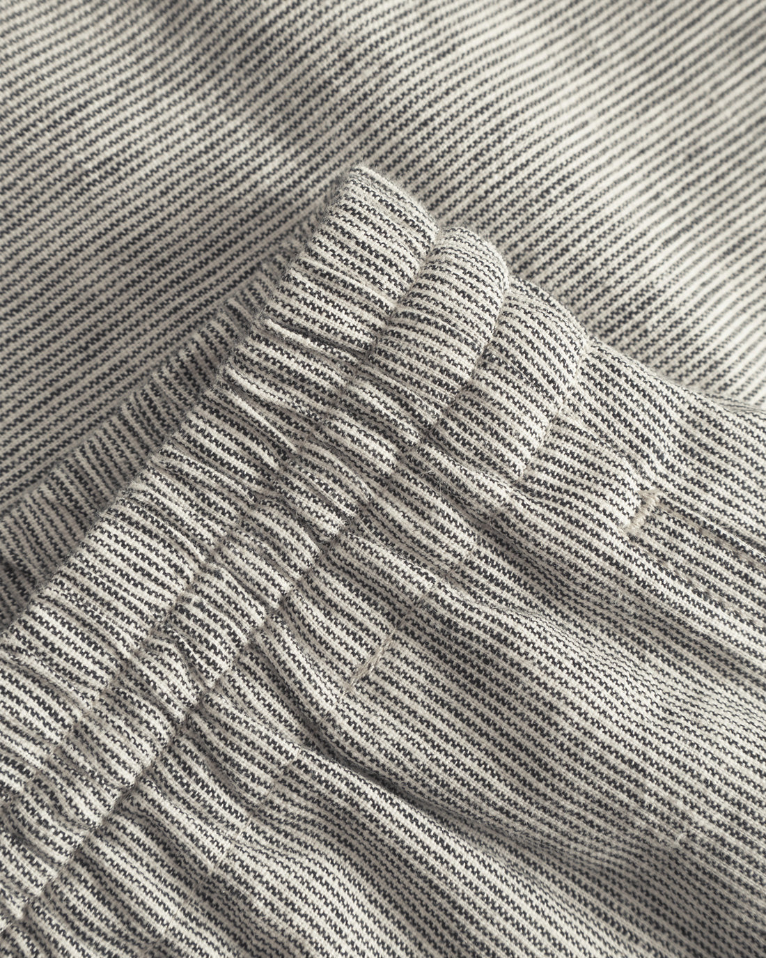 Pantalon rayé gris en coton 100 % biologique de Rotholz