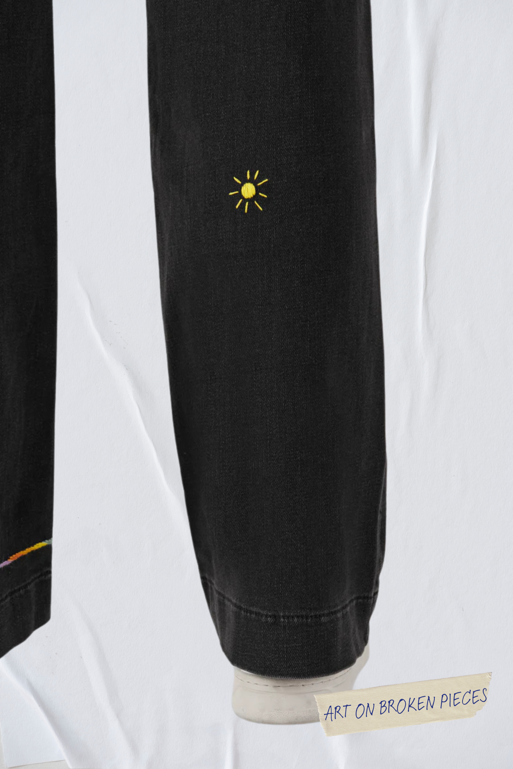 Schwarze Jeans DEW Flared aus Bio-Baumwolle von Dawn Denim