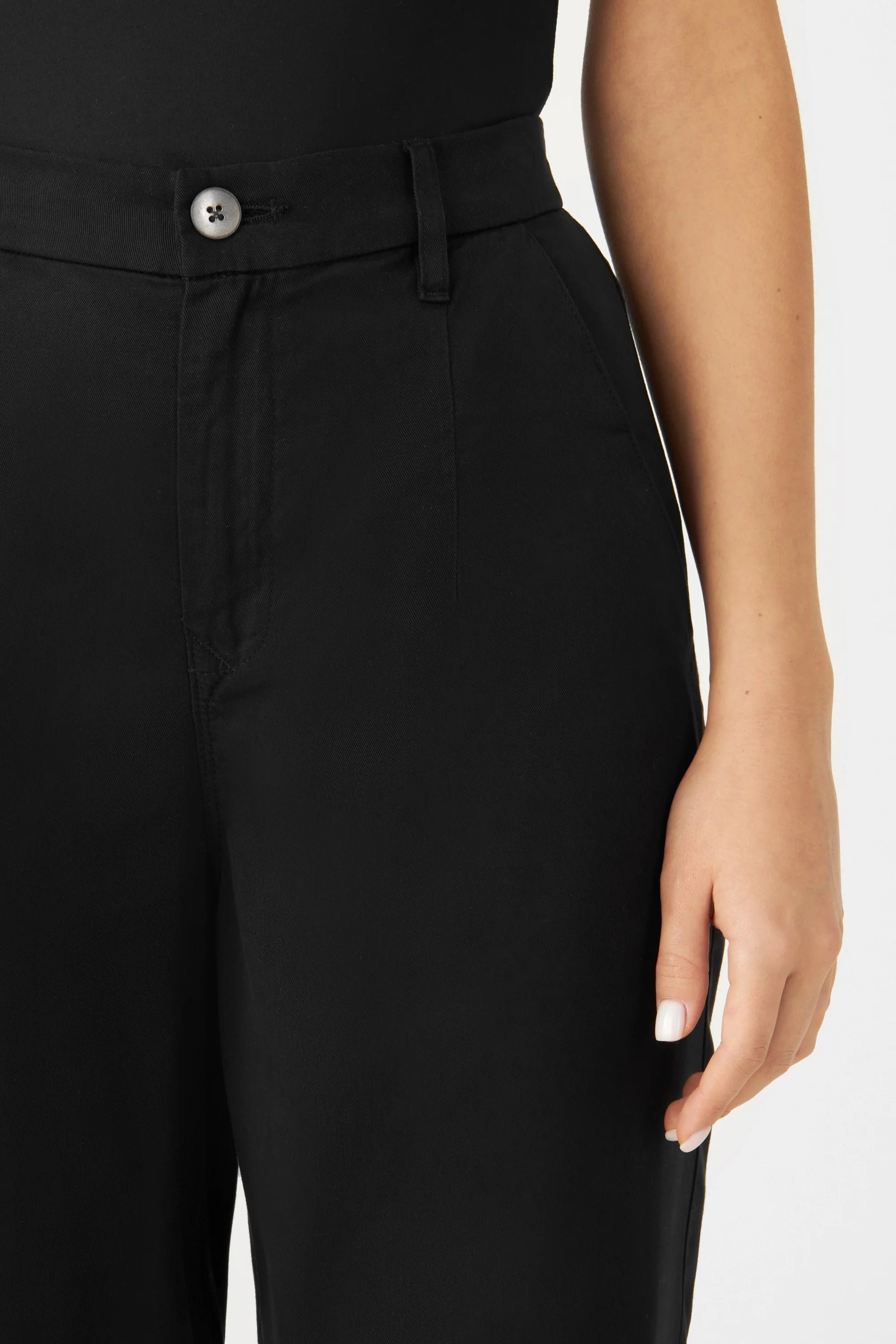 Black SUNSHINE trousers made from 100% Tencel by Dawn Denim